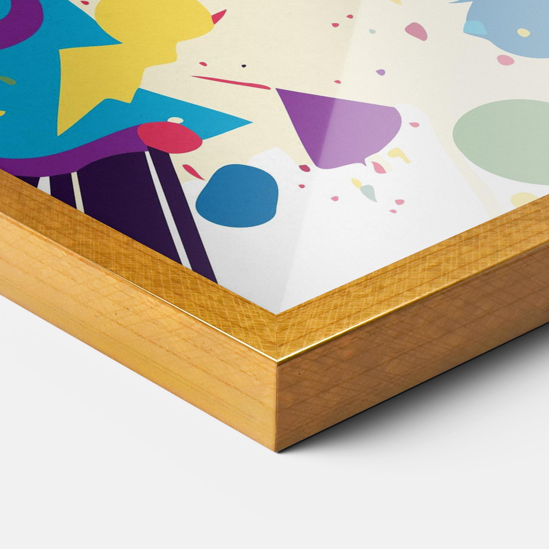 Poster Înrămat Fictional Woman mockup 3