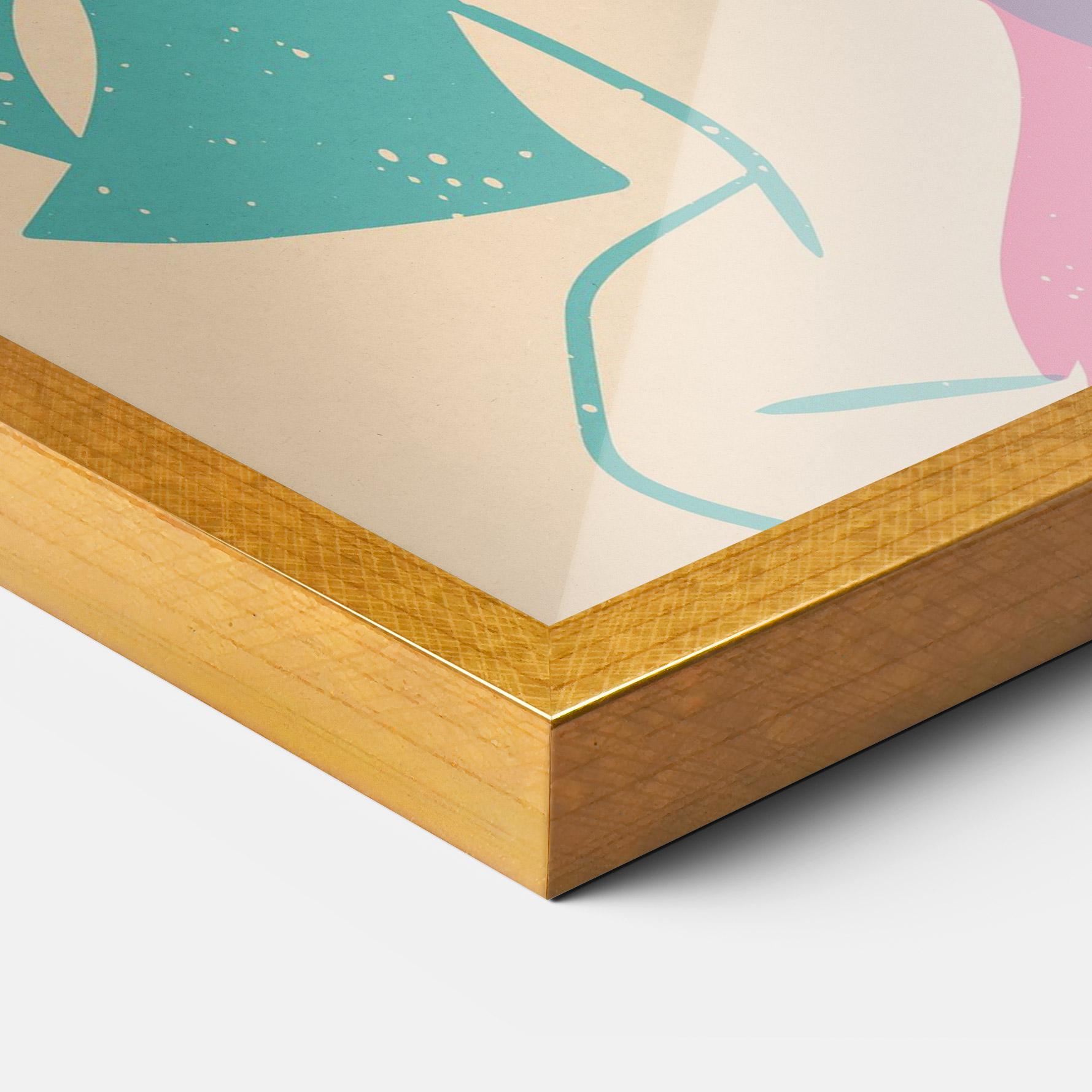 Poster Înrămat Girl Rabbit mockup 3