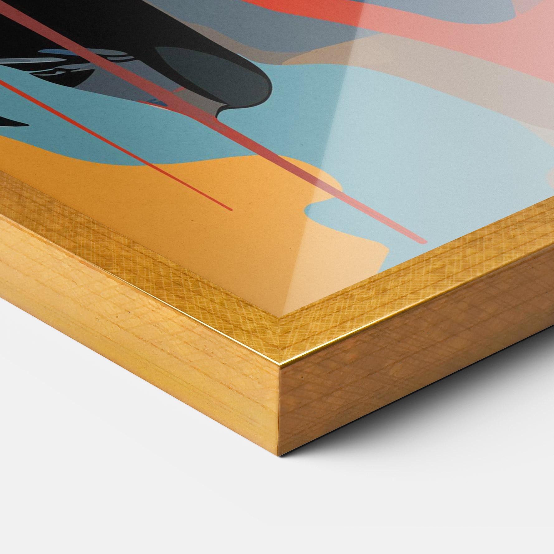 Poster Înrămat Juicy Abstract Lips mockup 3