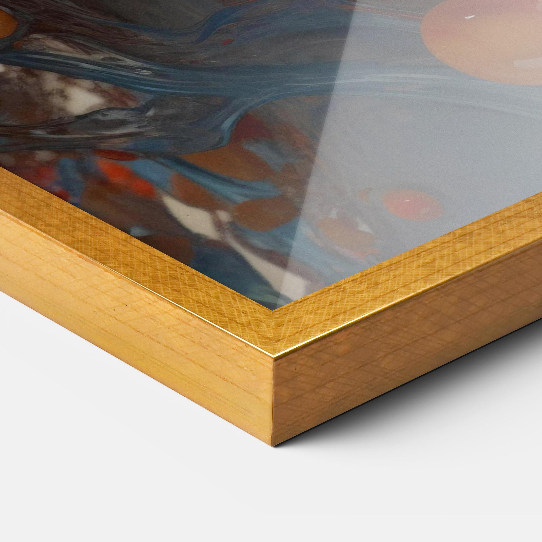 Poster Înrămat Pretty Blue Face mockup 3