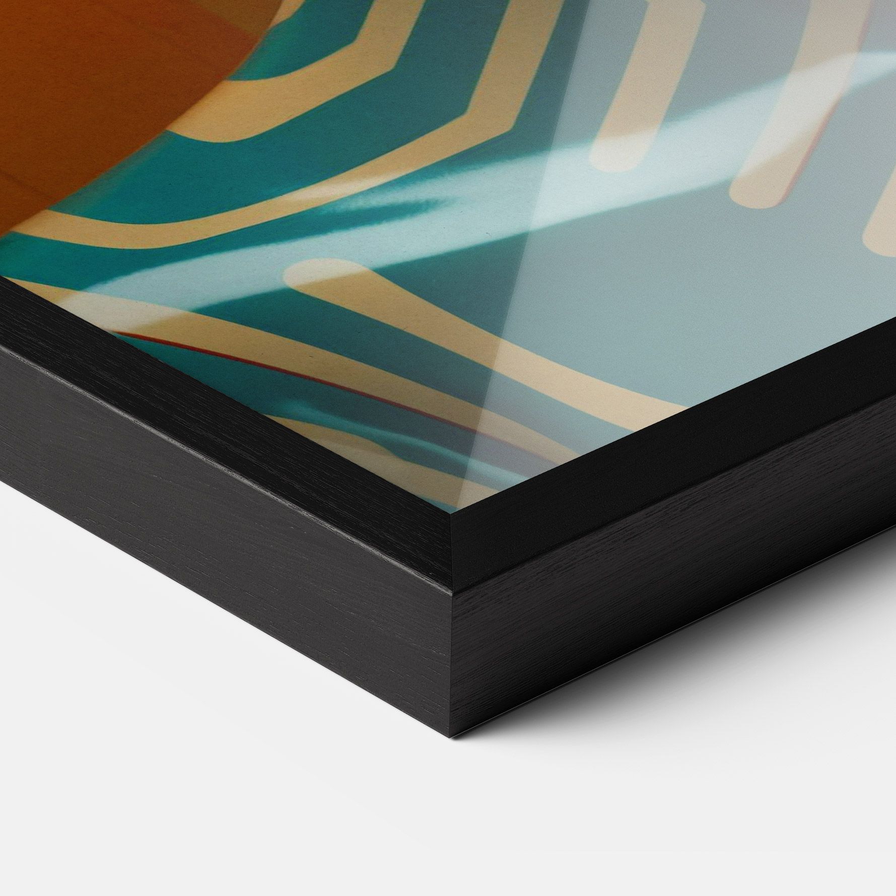 Abstract Blue Woman mockup 3