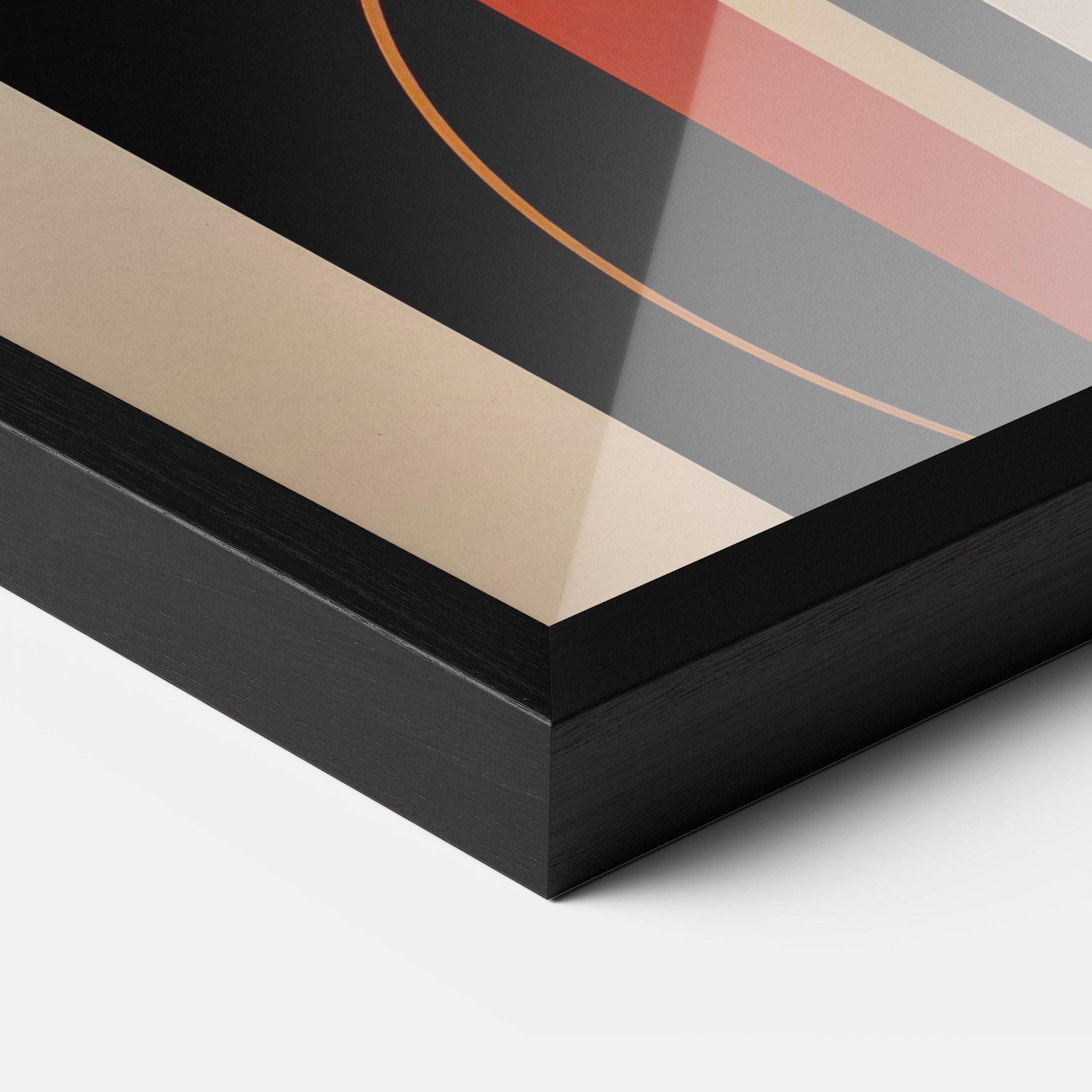 Poster Înrămat Abstract Couple Kissing mockup 3