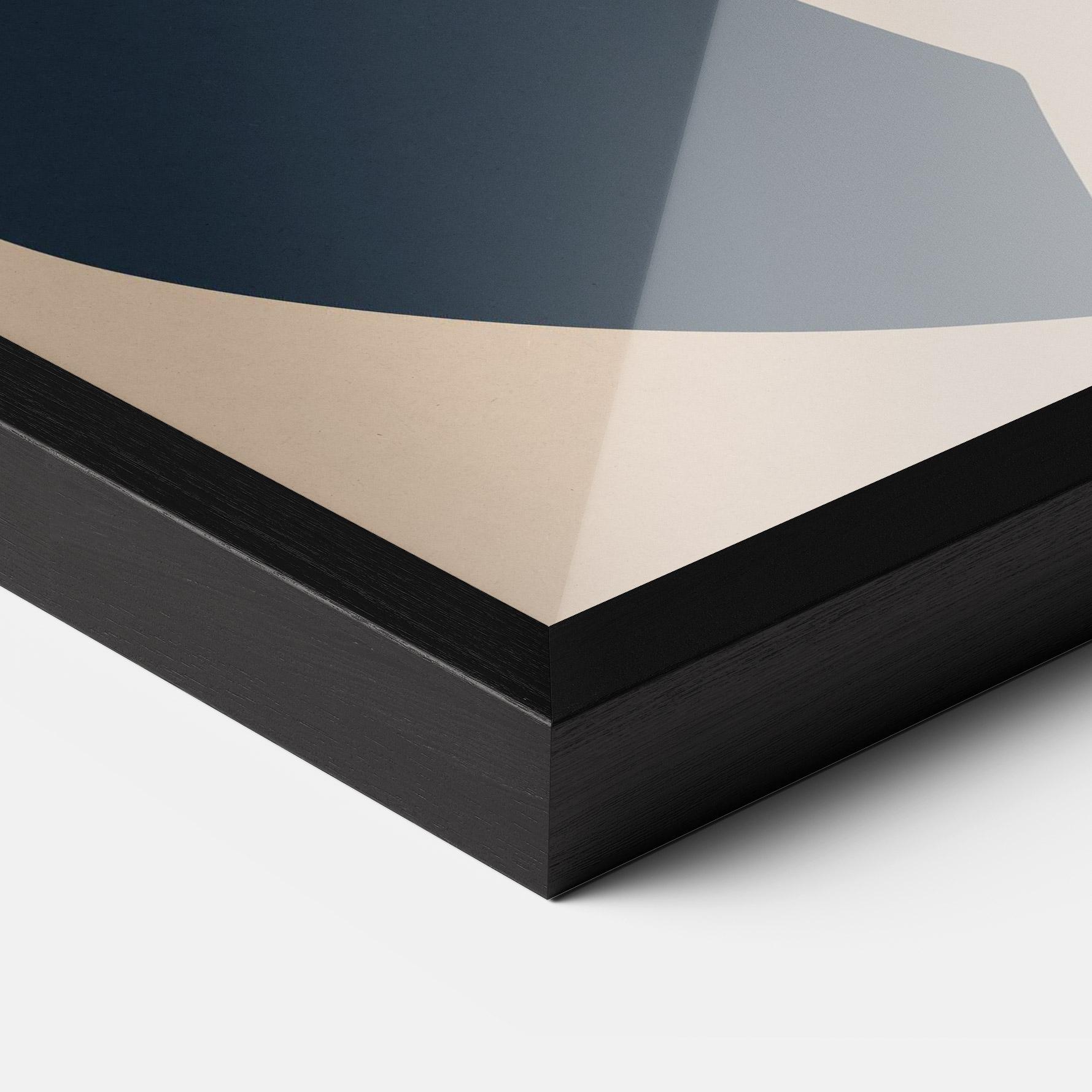 Poster Înrămat Cream Blue Woman mockup 3