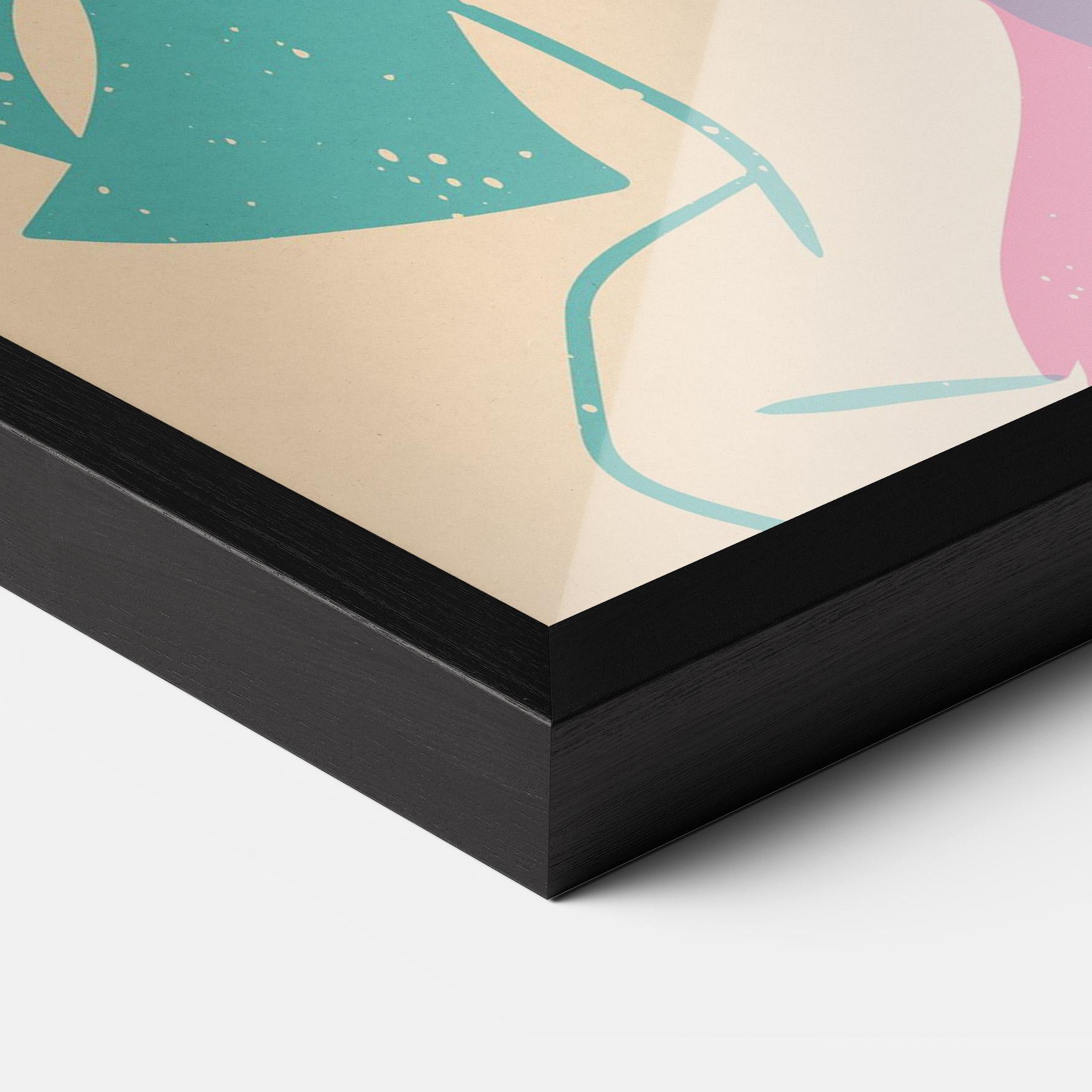 Poster Înrămat Girl Rabbit mockup 3