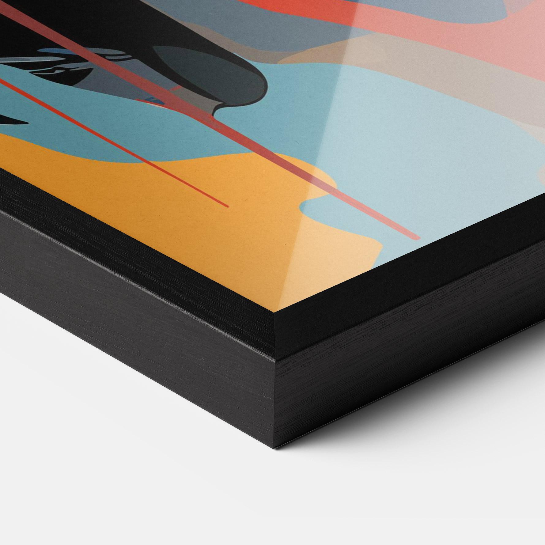 Poster Înrămat Juicy Abstract Lips mockup 3