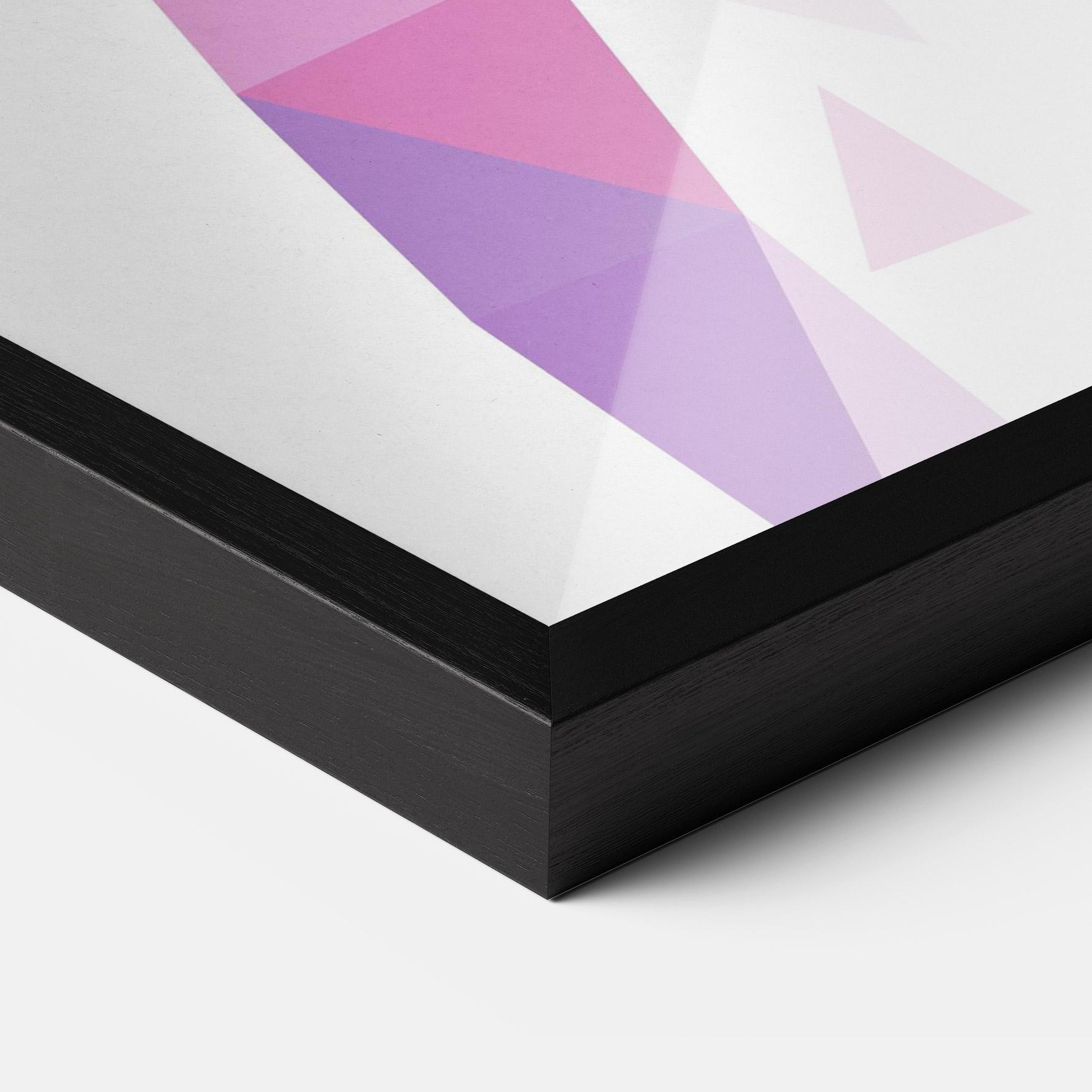 Poster Înrămat Purple Poly Girl mockup 3