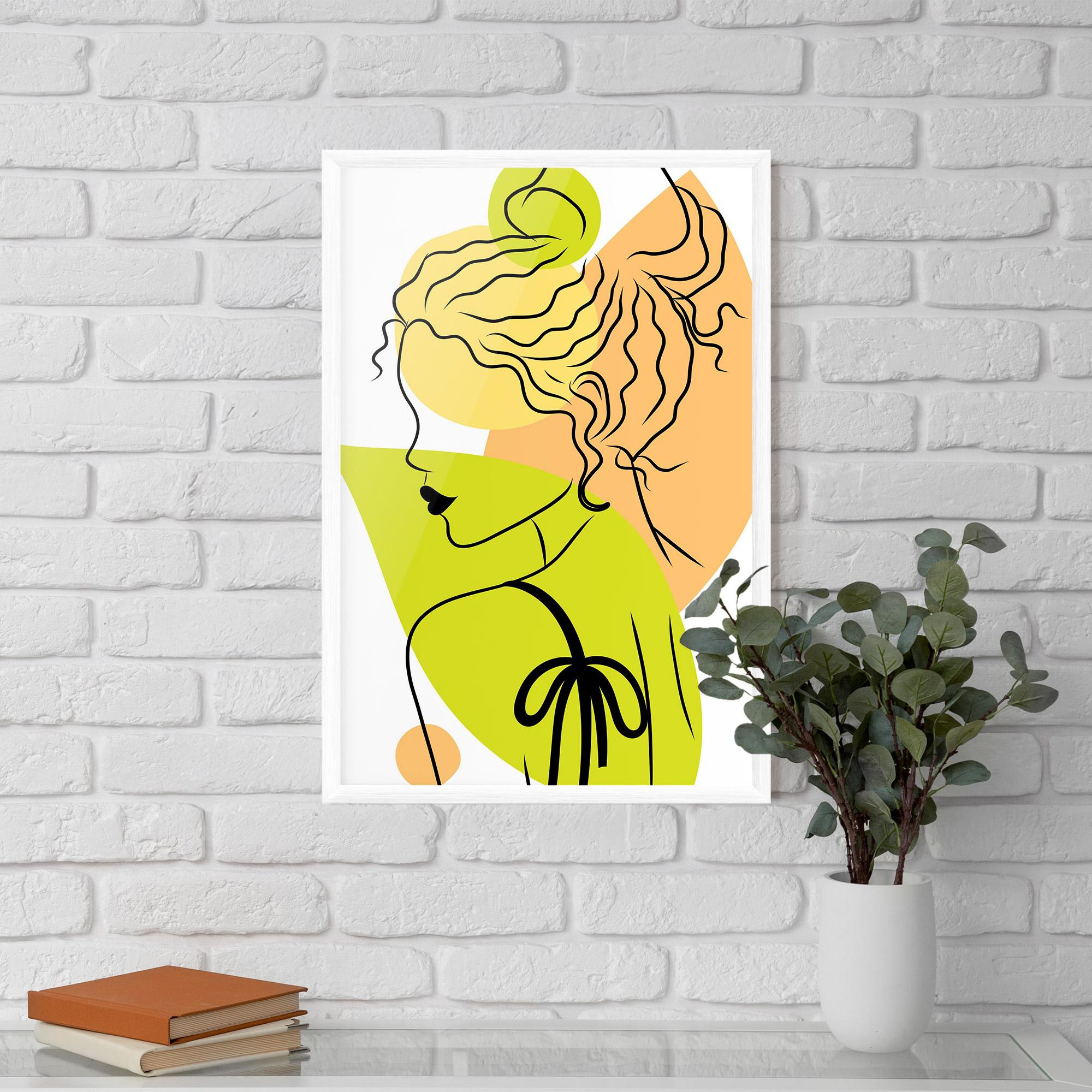 Poster Înrămat Lime Woman mockup 5