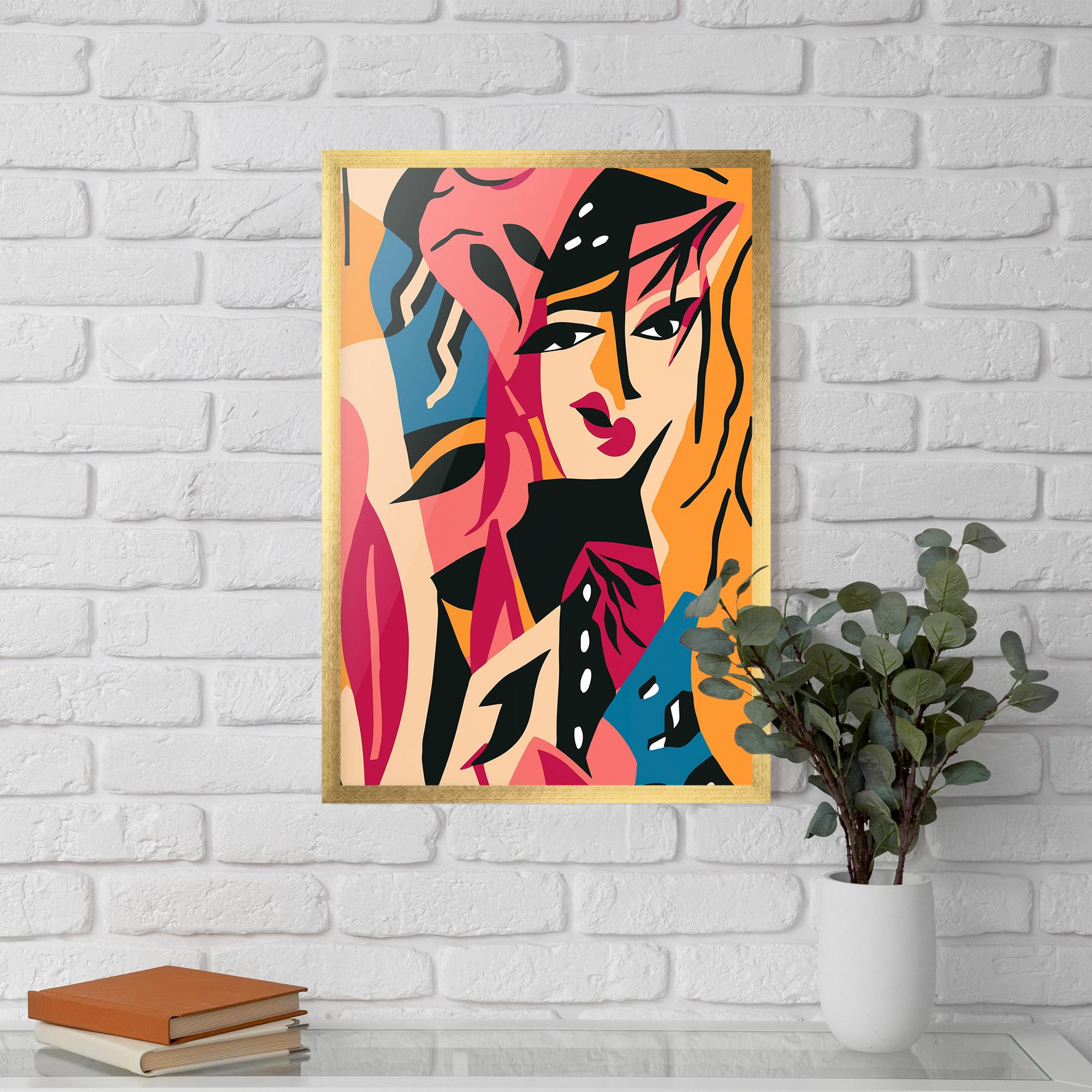 Poster Înrămat Crowd Face mockup 5