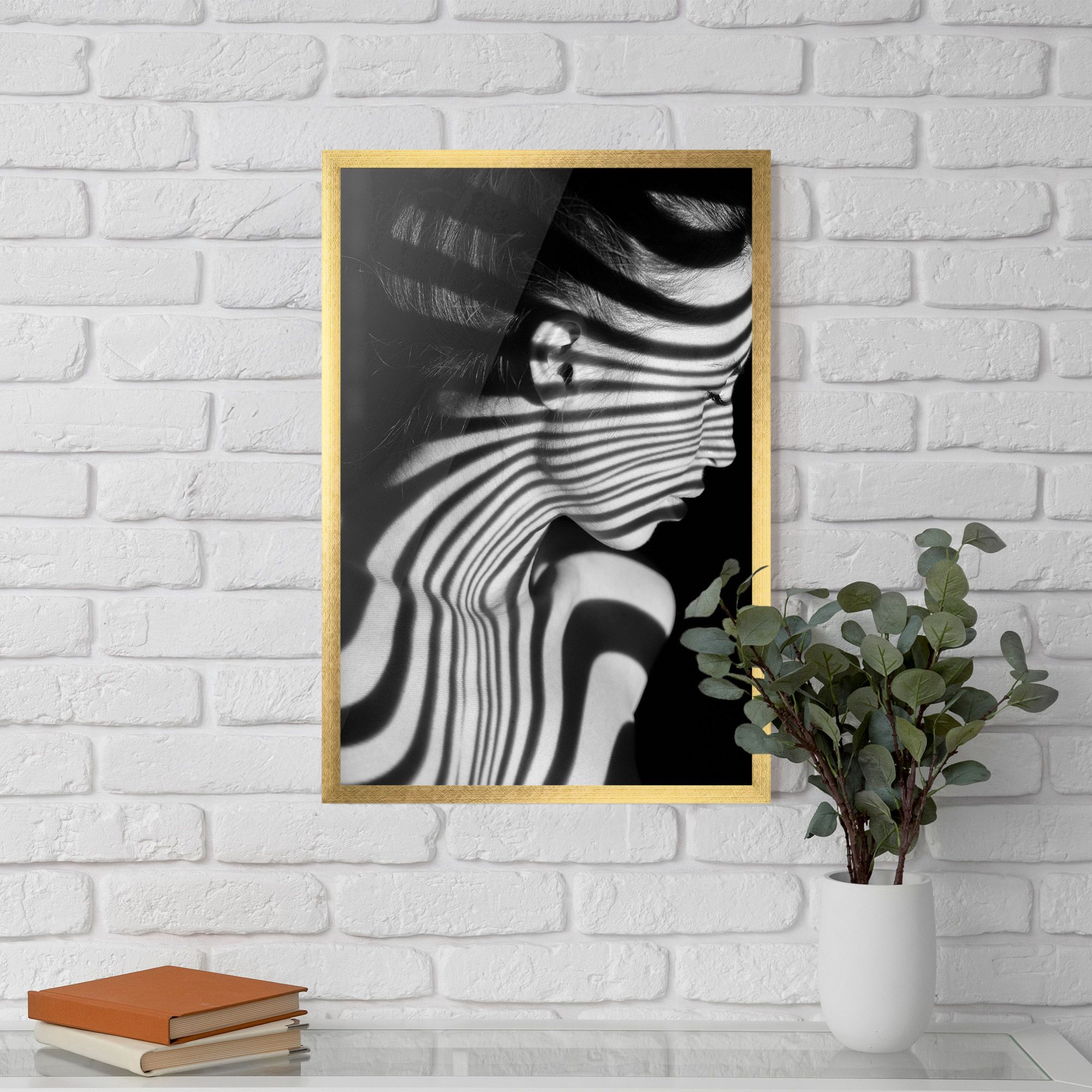 Zebra Stripes Woman mockup 5