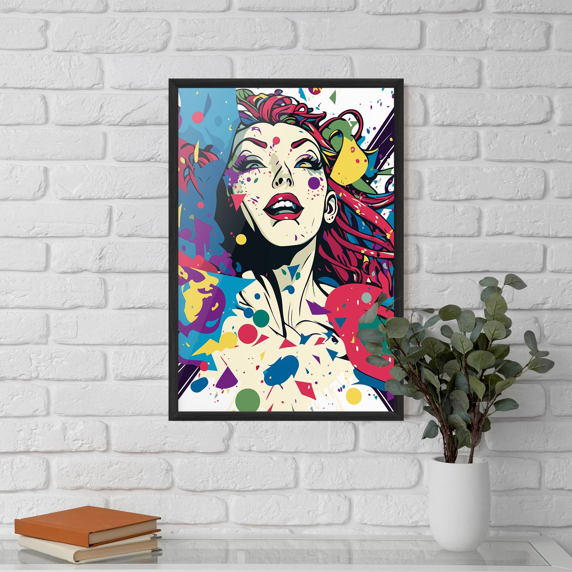 Poster Înrămat Fictional Woman mockup 5