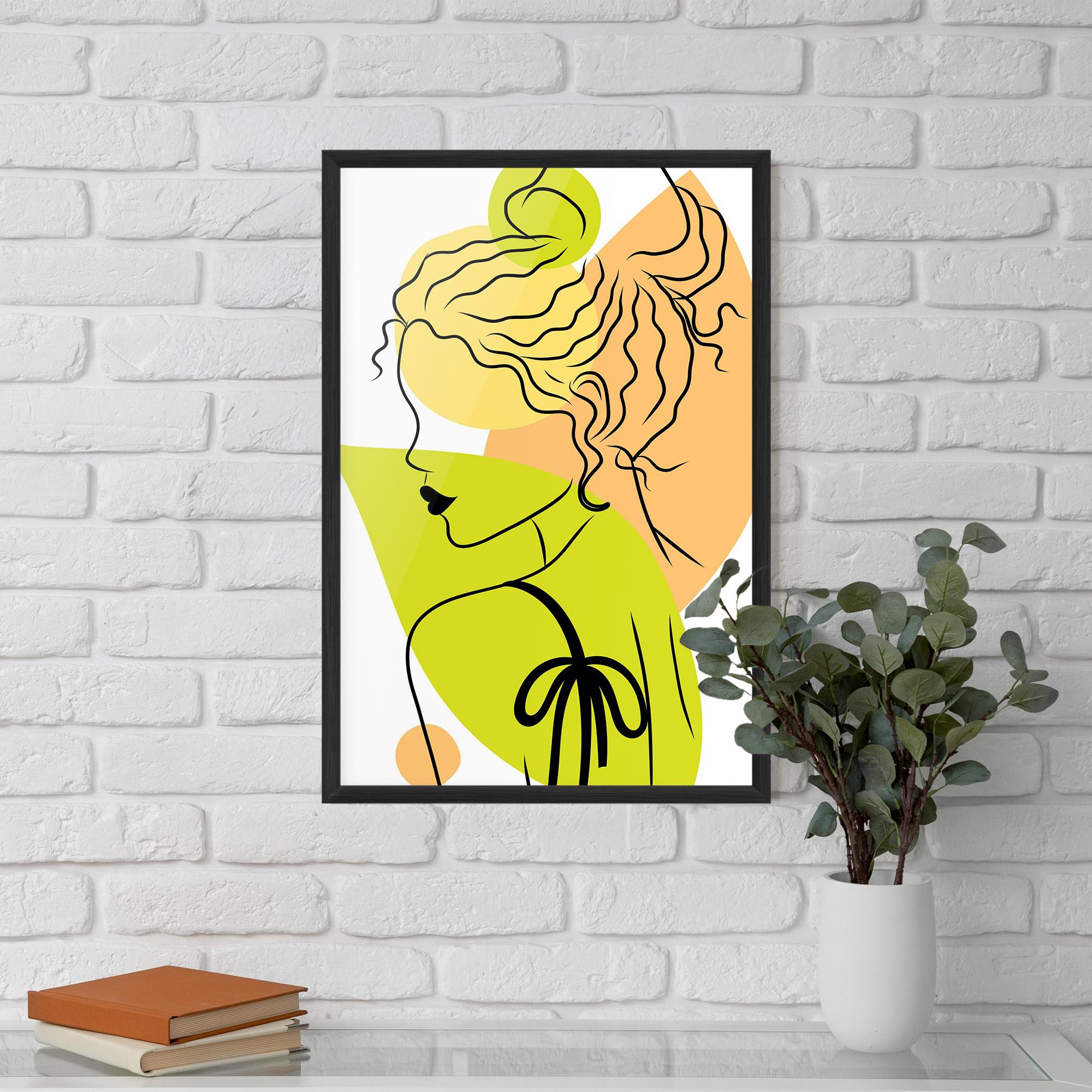 Poster Înrămat Lime Woman mockup 5
