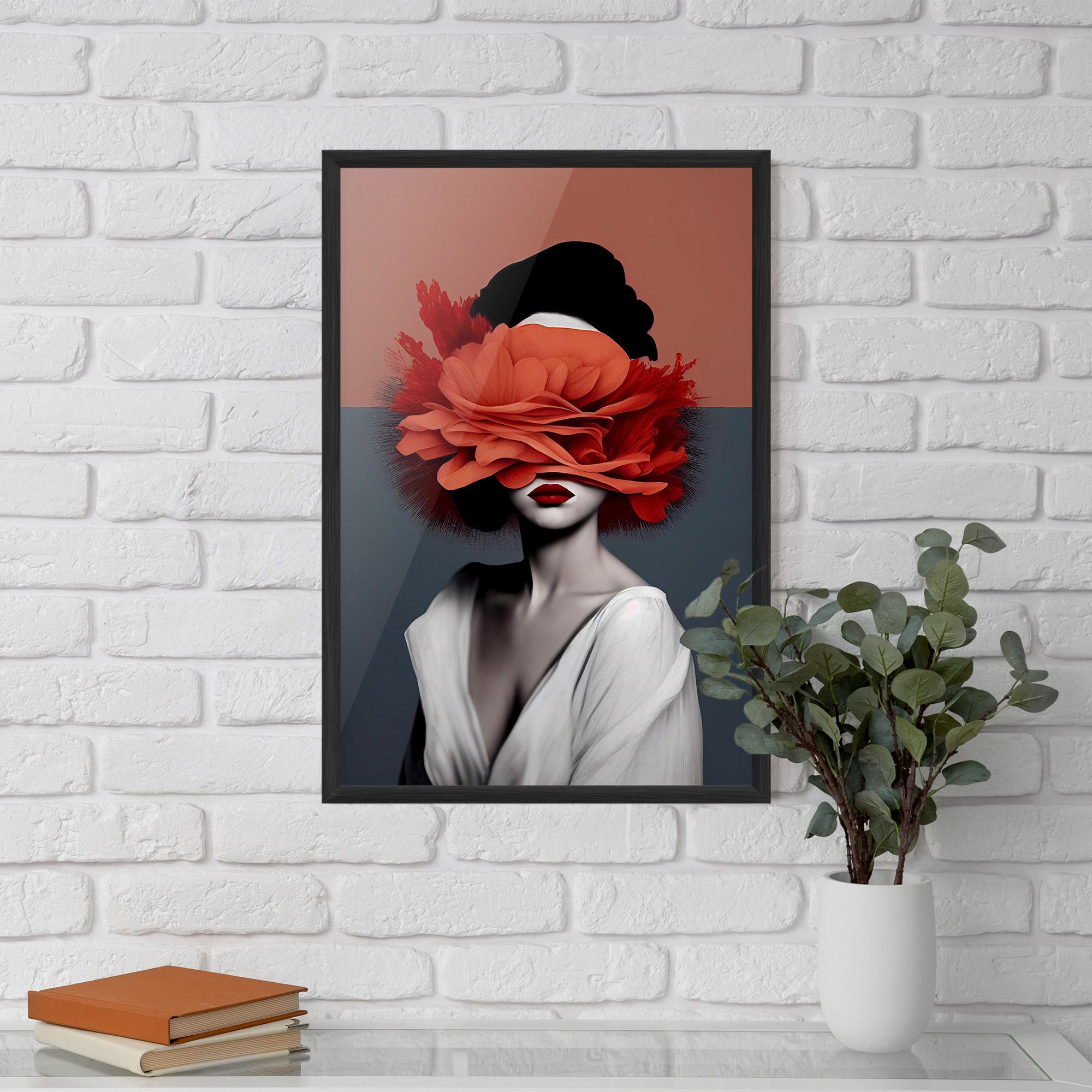 Red Flower Woman mockup 5