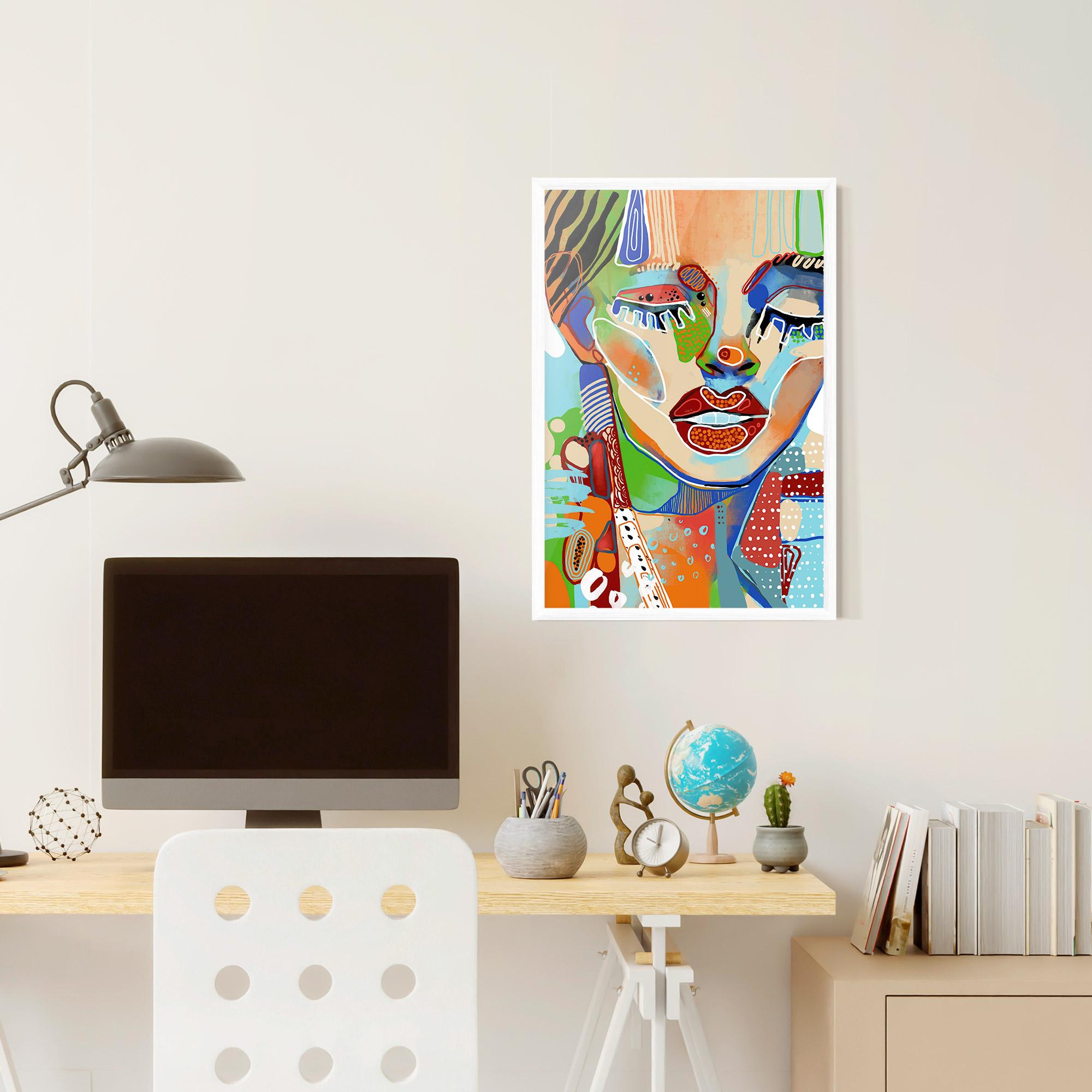 Poster Înrămat Abstract Art Woman mockup 6