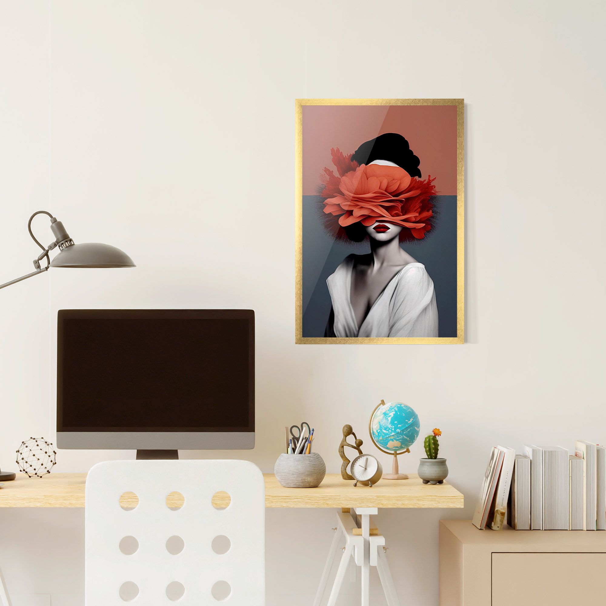 Red Flower Woman mockup 6