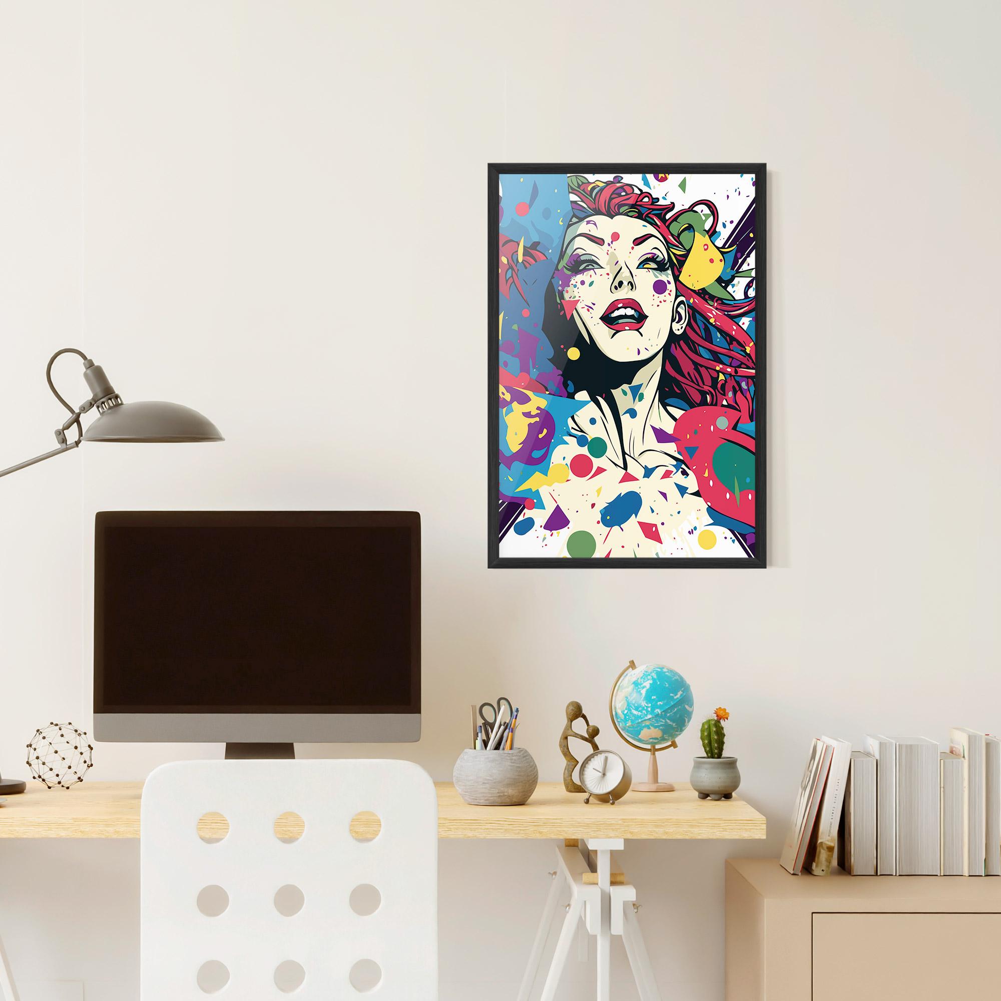 Poster Înrămat Fictional Woman mockup 6