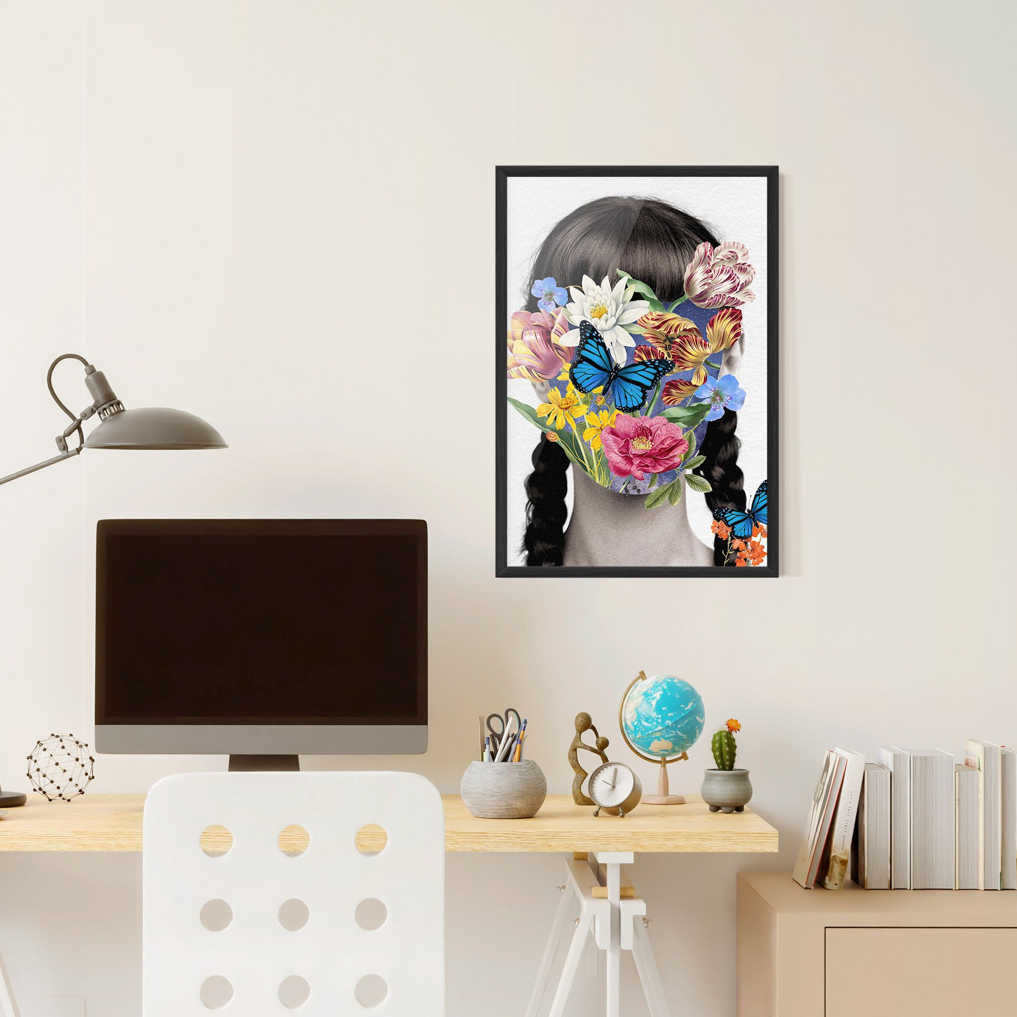 Flower Face Woman mockup 6