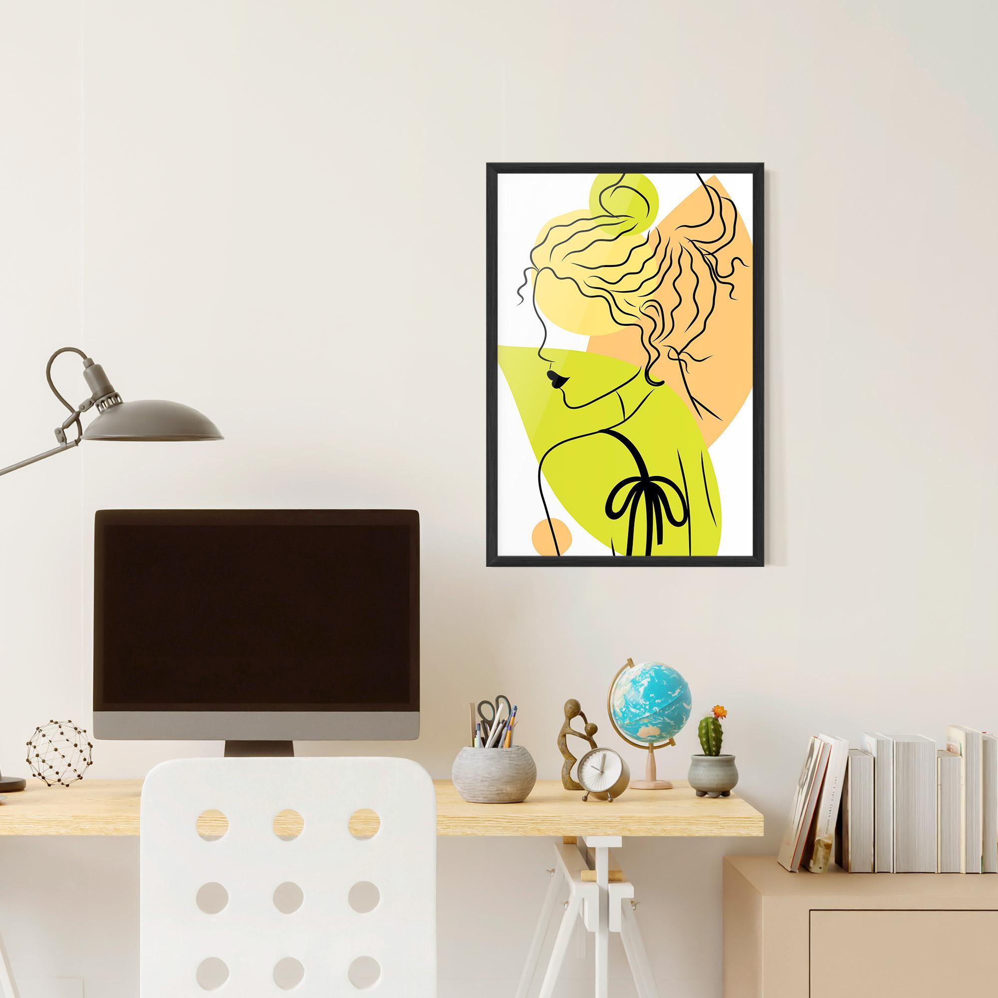 Poster Înrămat Lime Woman mockup 6