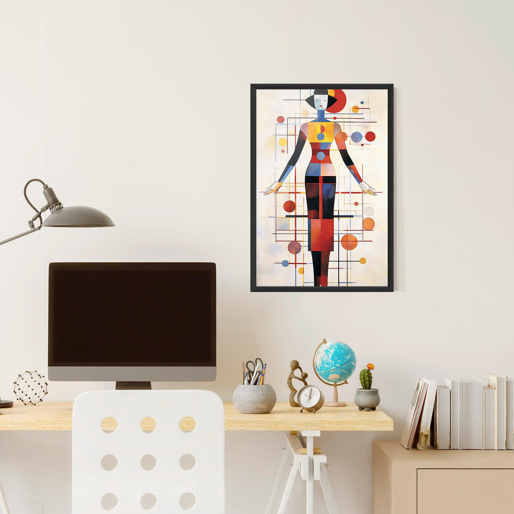 Poster Înrămat Poster Woman Artist mockup 6