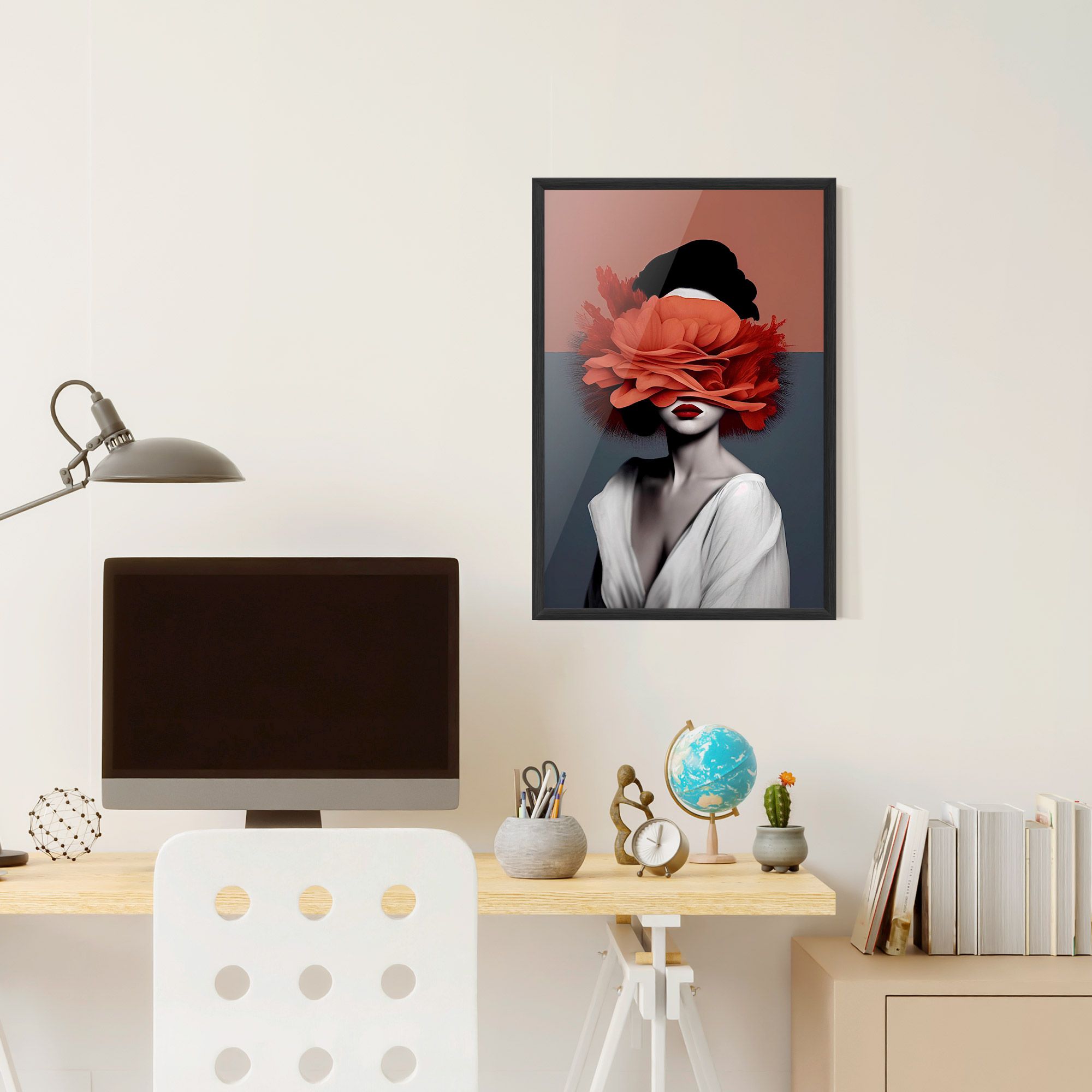 Red Flower Woman mockup 6