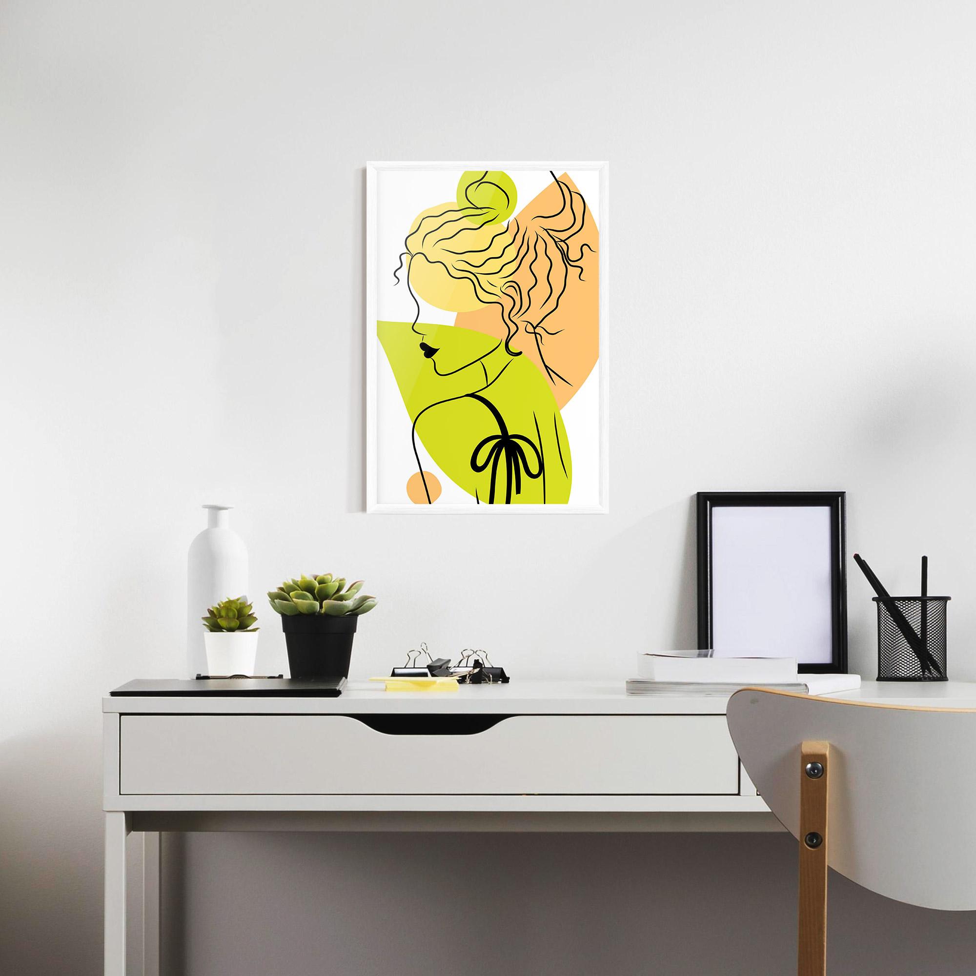 Poster Înrămat Lime Woman mockup 7