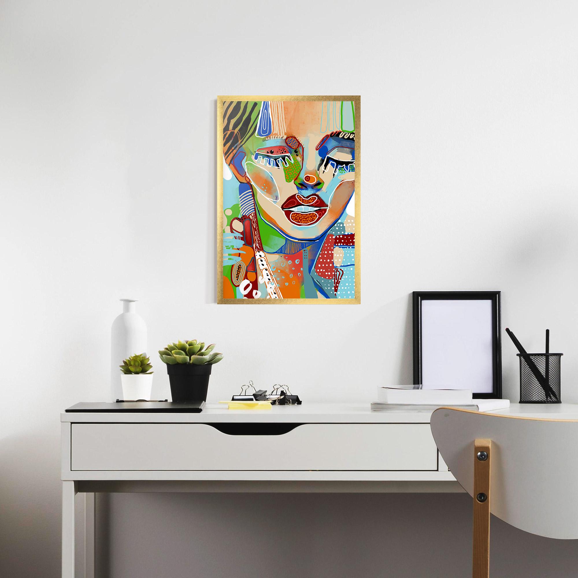 Poster Înrămat Abstract Art Woman mockup 7
