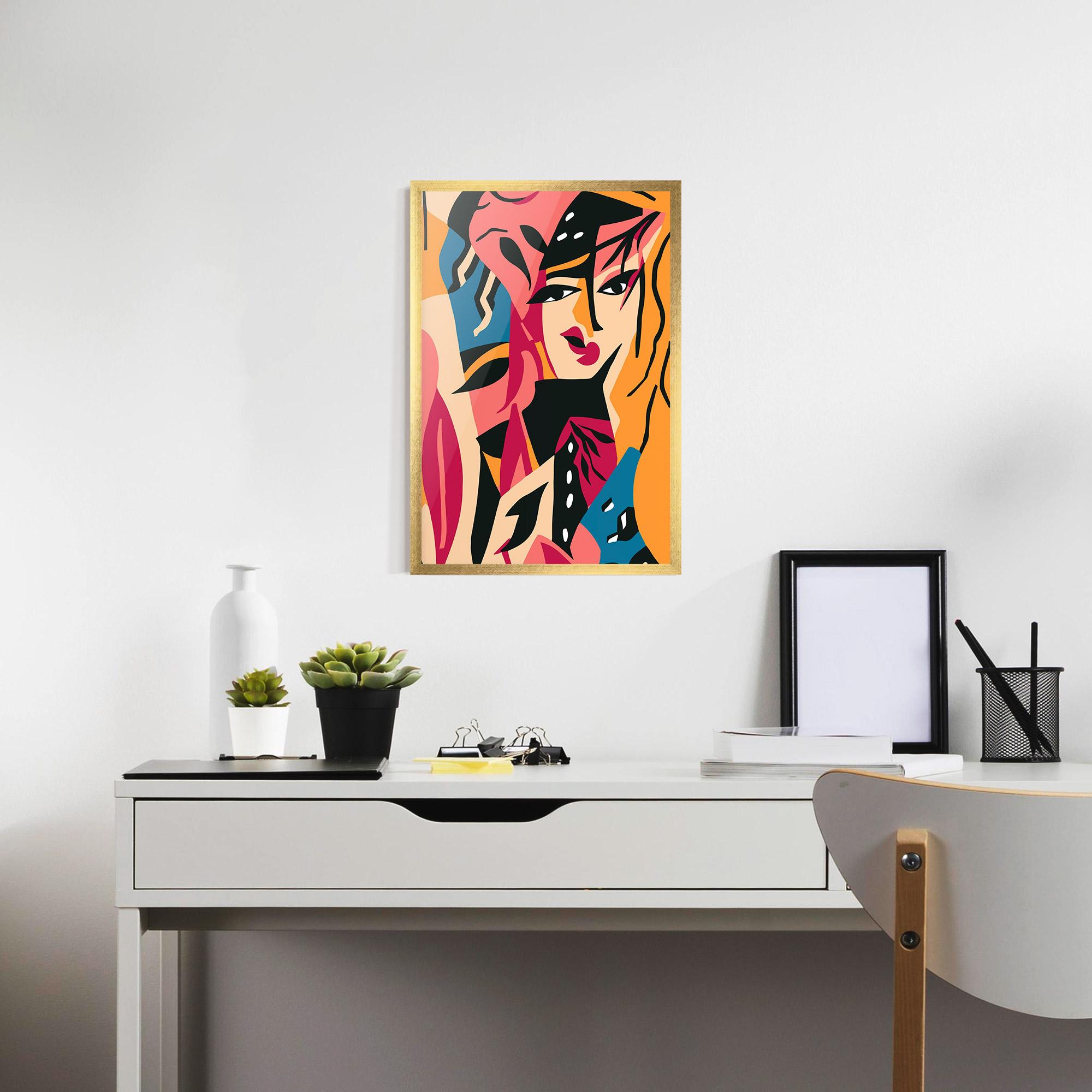 Poster Înrămat Crowd Face mockup 7