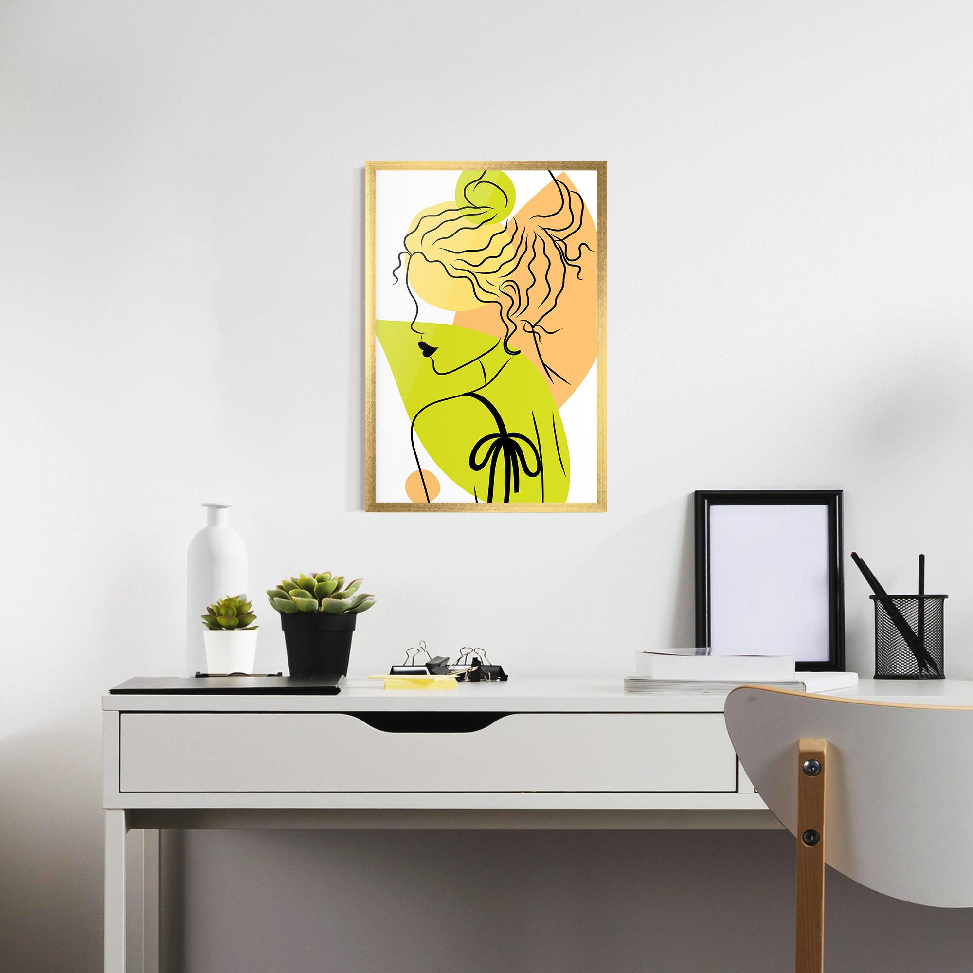 Poster Înrămat Lime Woman mockup 7
