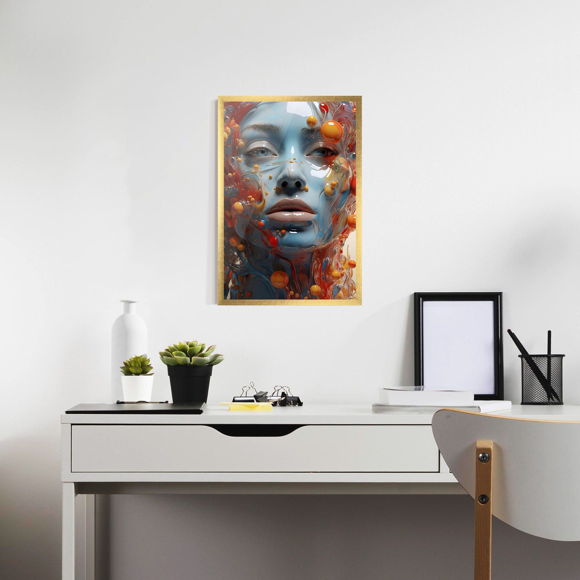 Pretty Blue Face mockup 7