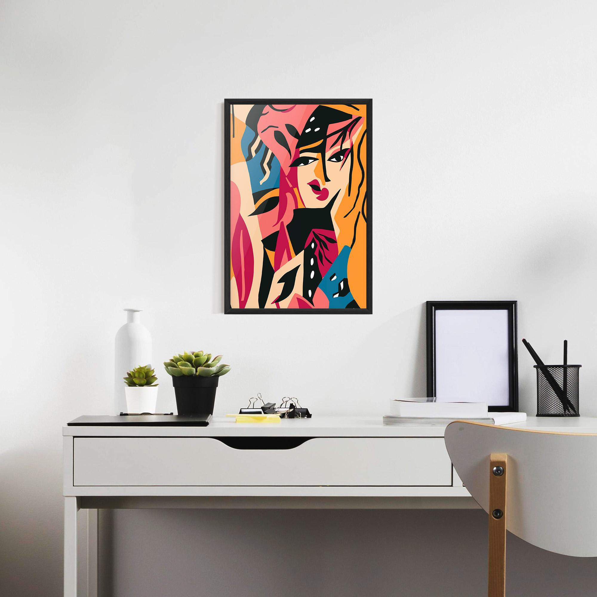 Poster Înrămat Crowd Face mockup 7