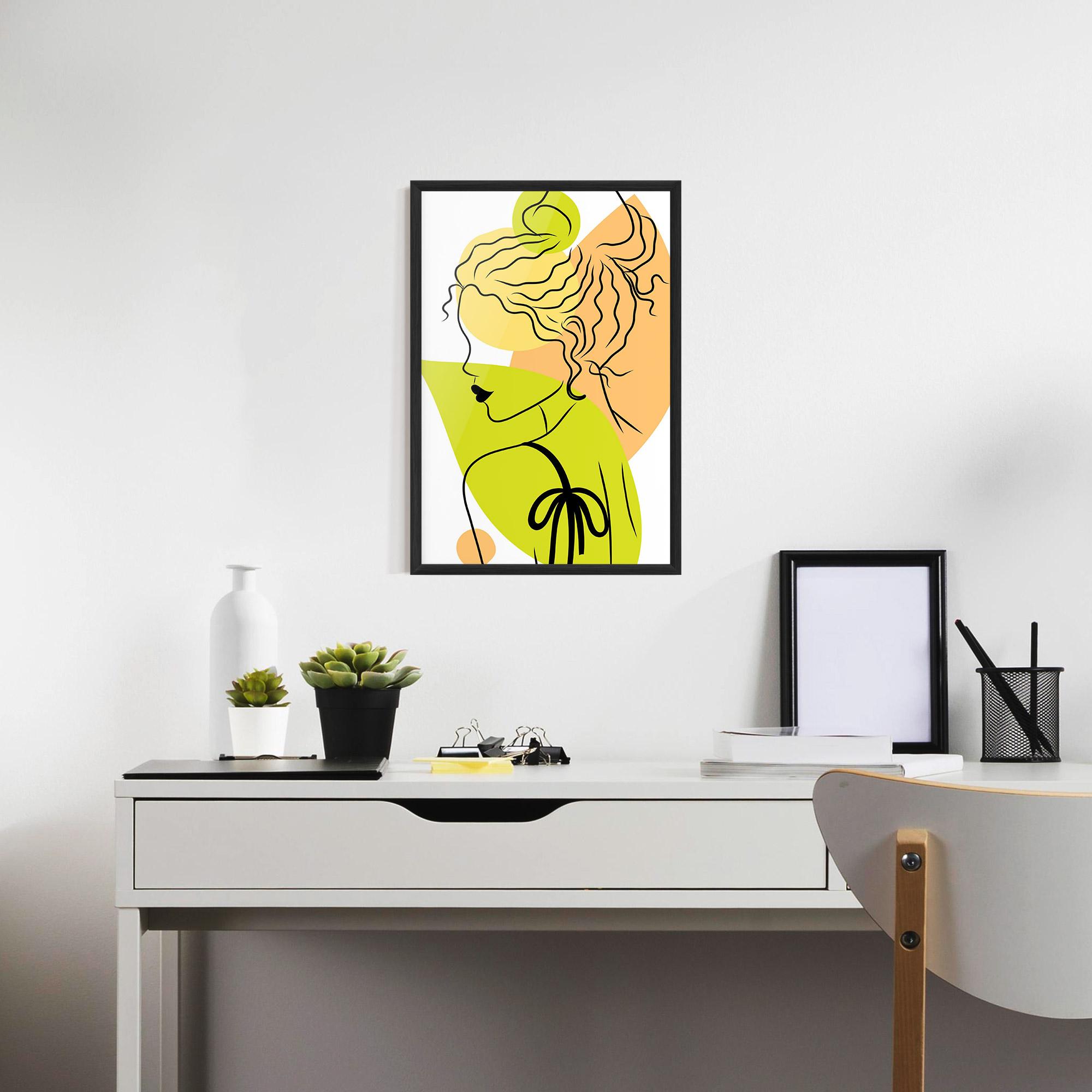 Poster Înrămat Lime Woman mockup 7