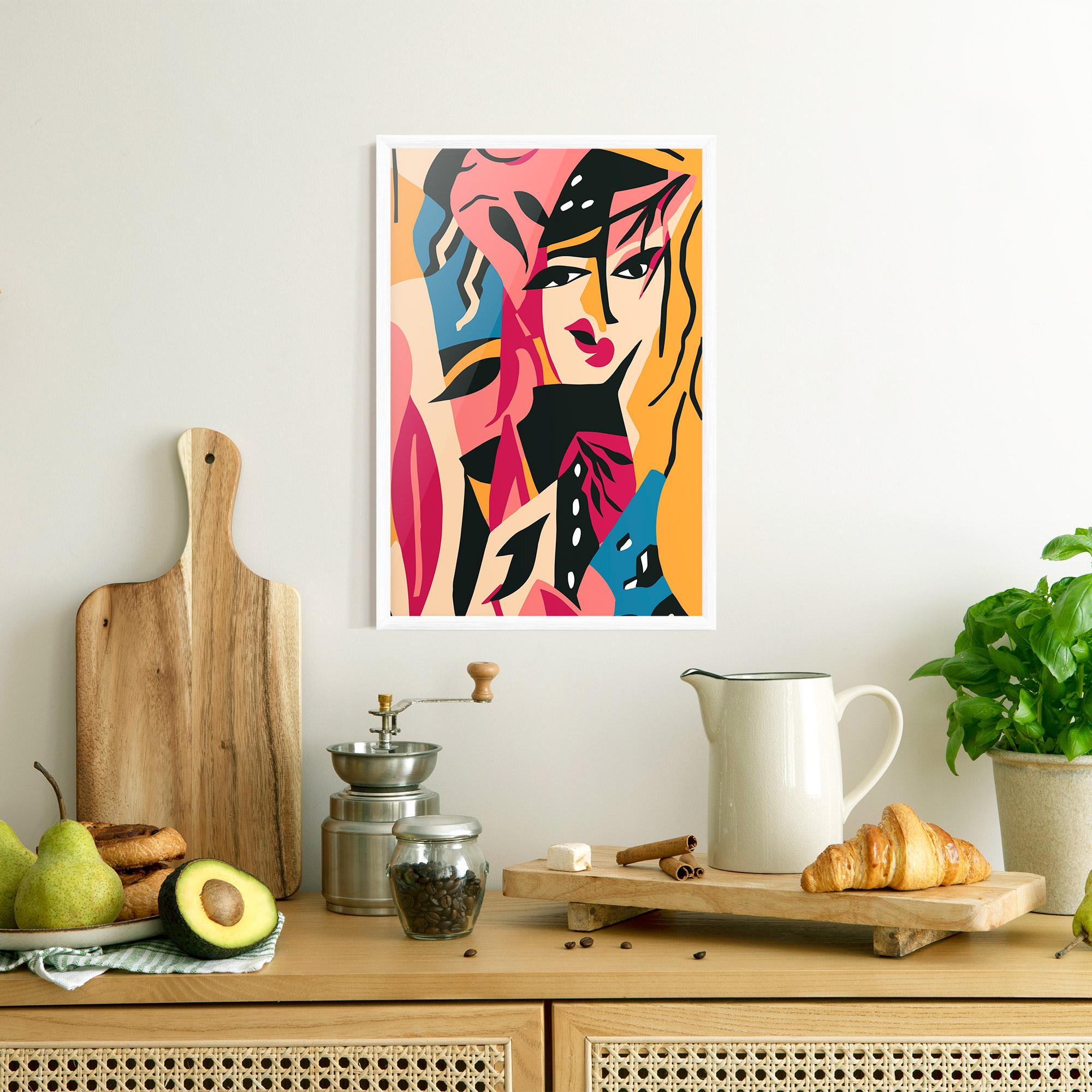 Poster Înrămat Crowd Face mockup 8