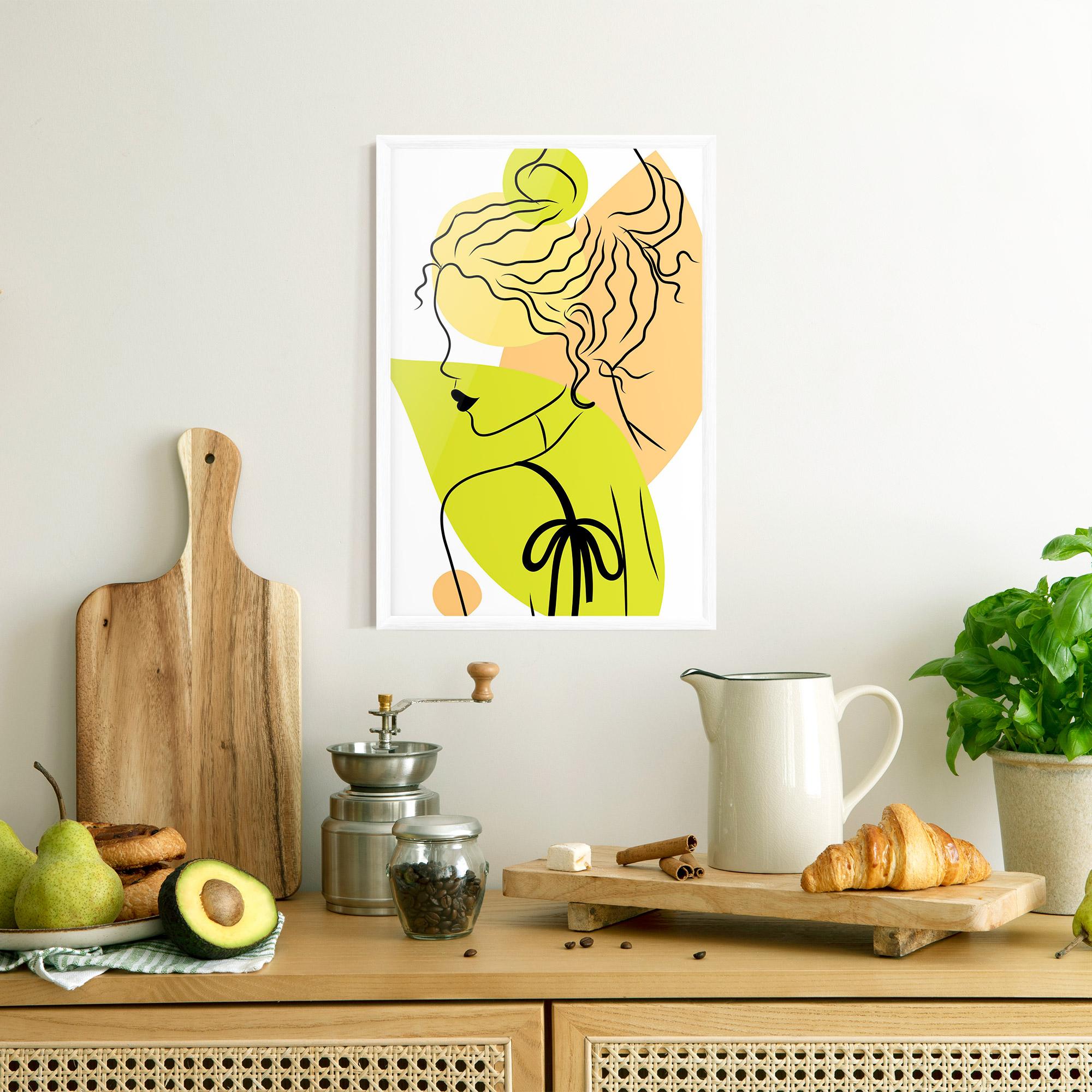 Poster Înrămat Lime Woman mockup 8