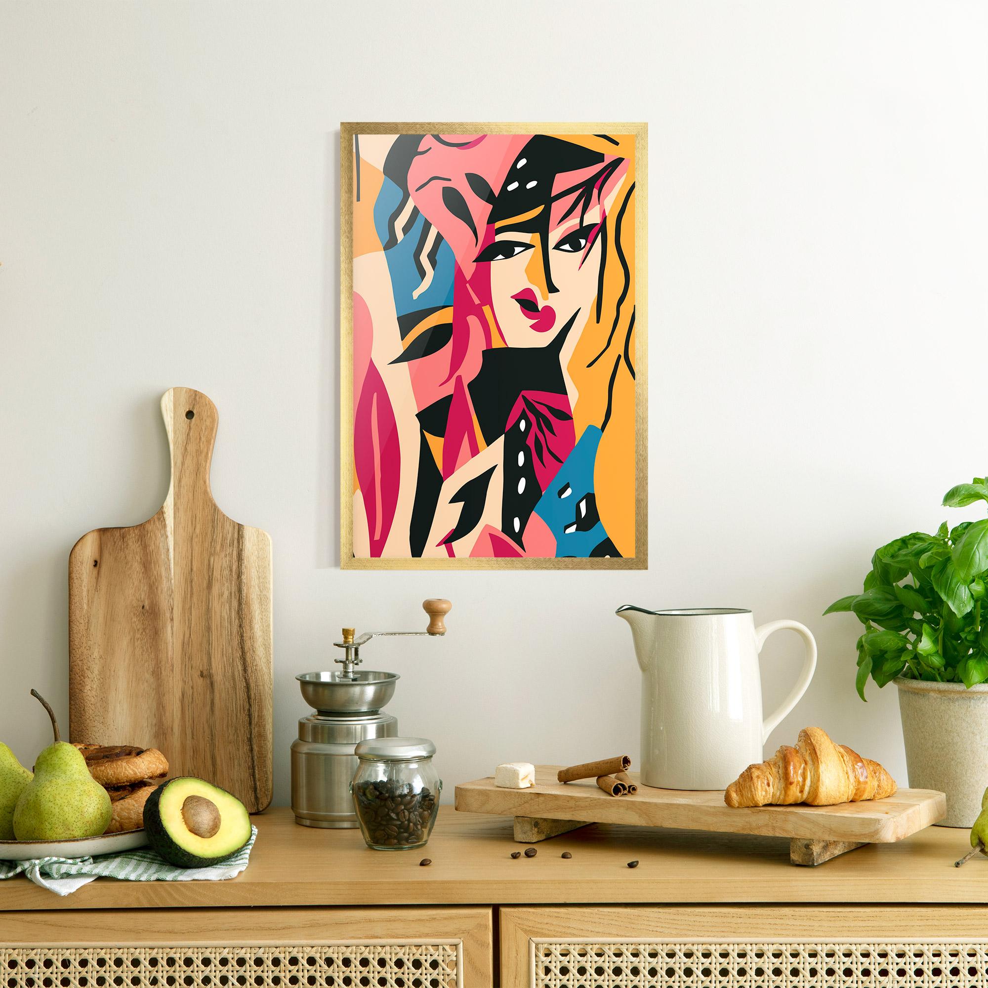 Poster Înrămat Crowd Face mockup 8