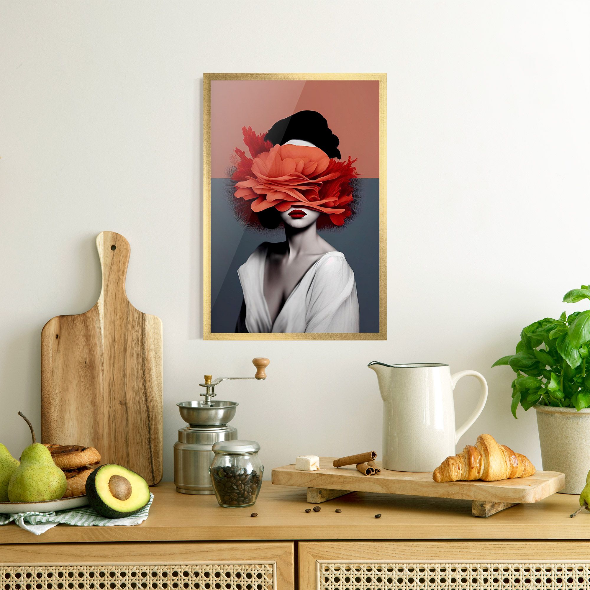 Red Flower Woman mockup 8