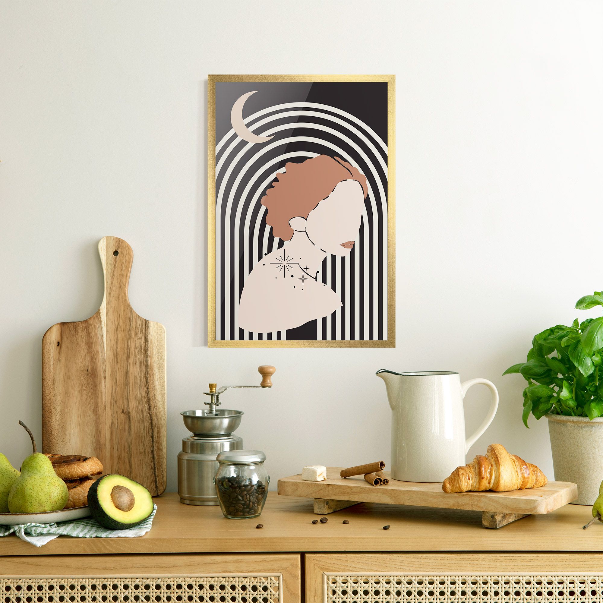 Woman Orange Lips mockup 8