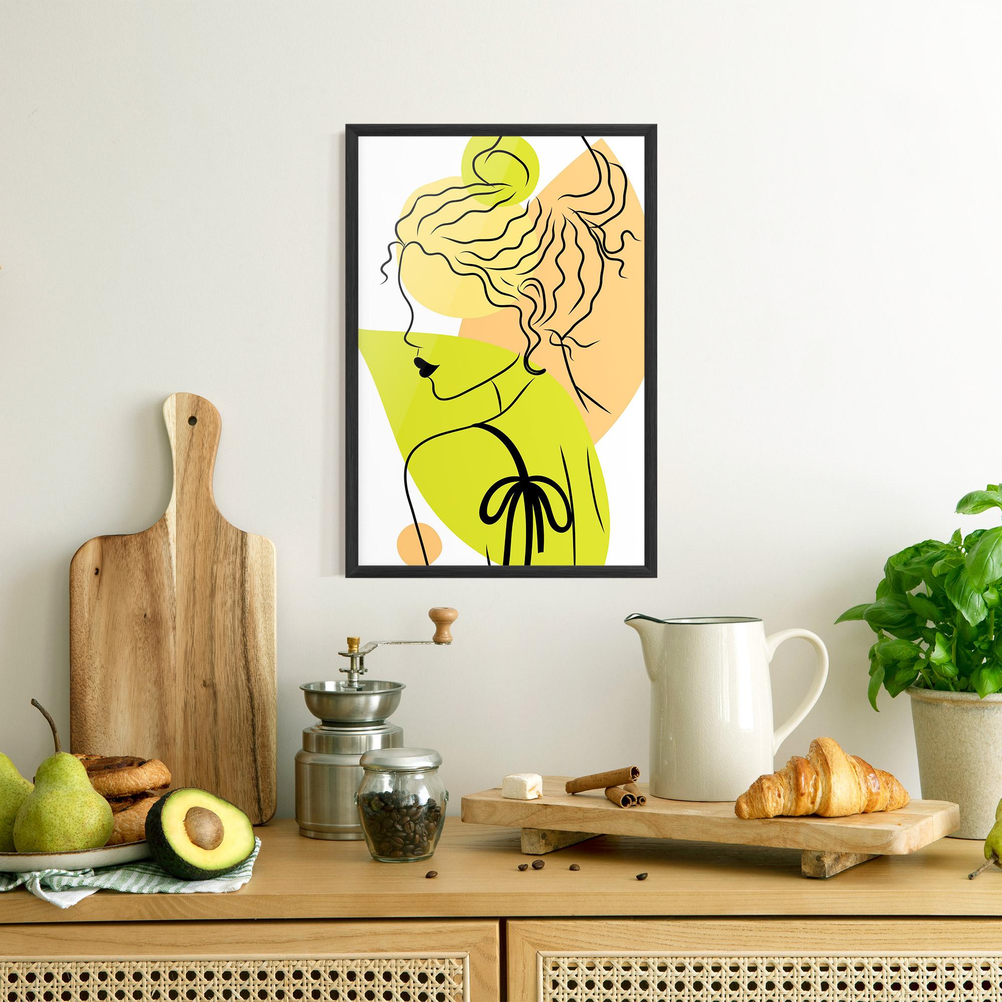 Poster Înrămat Lime Woman mockup 8