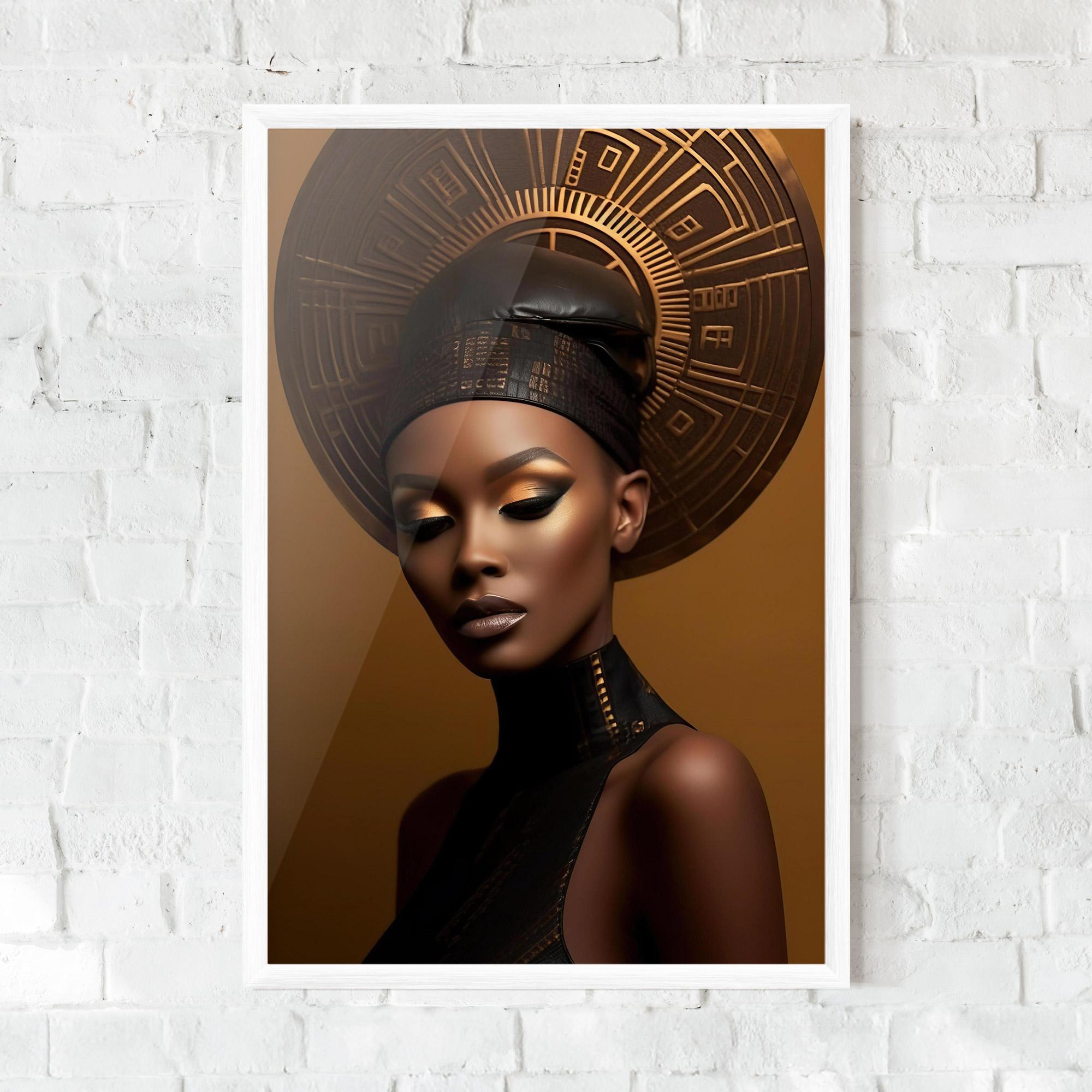 Poster Înrămat African Abstract Art mockup 0