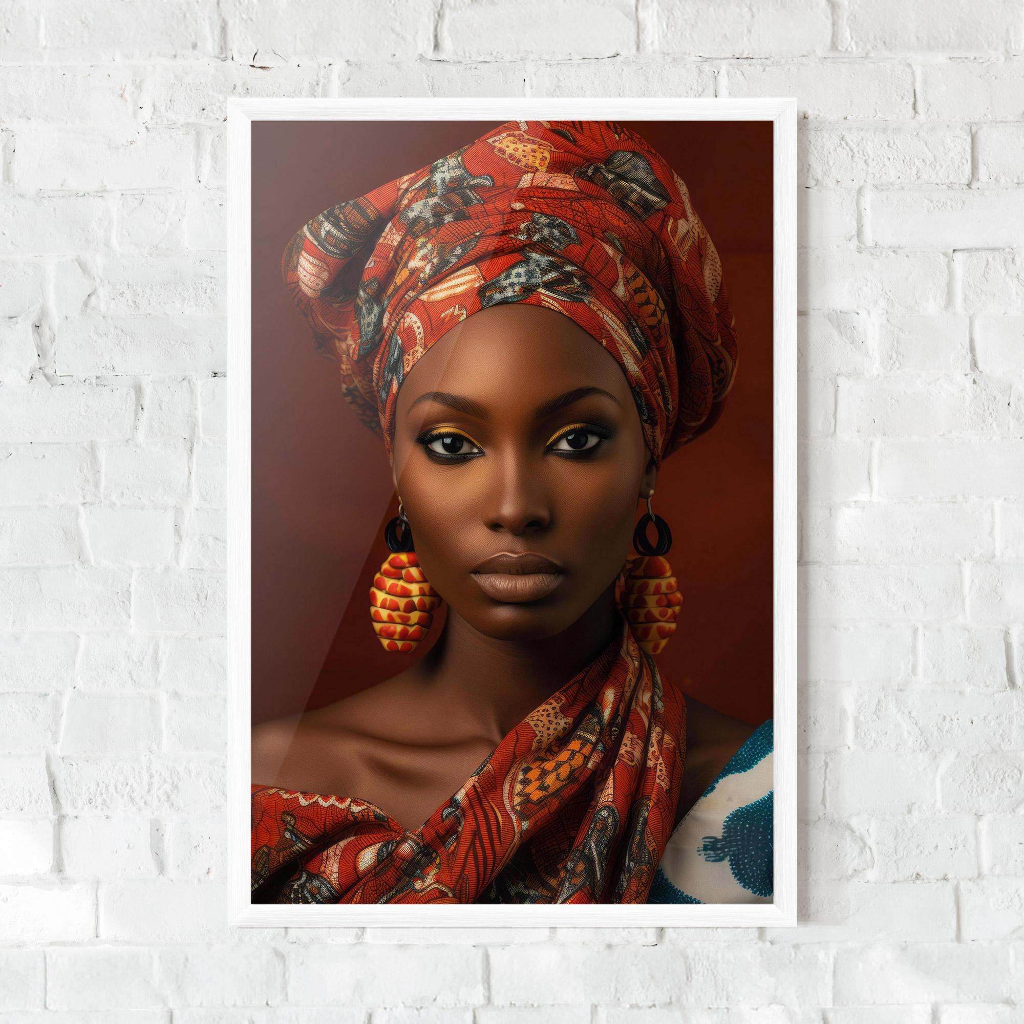 Poster Înrămat African Black Eyeliner mockup 0