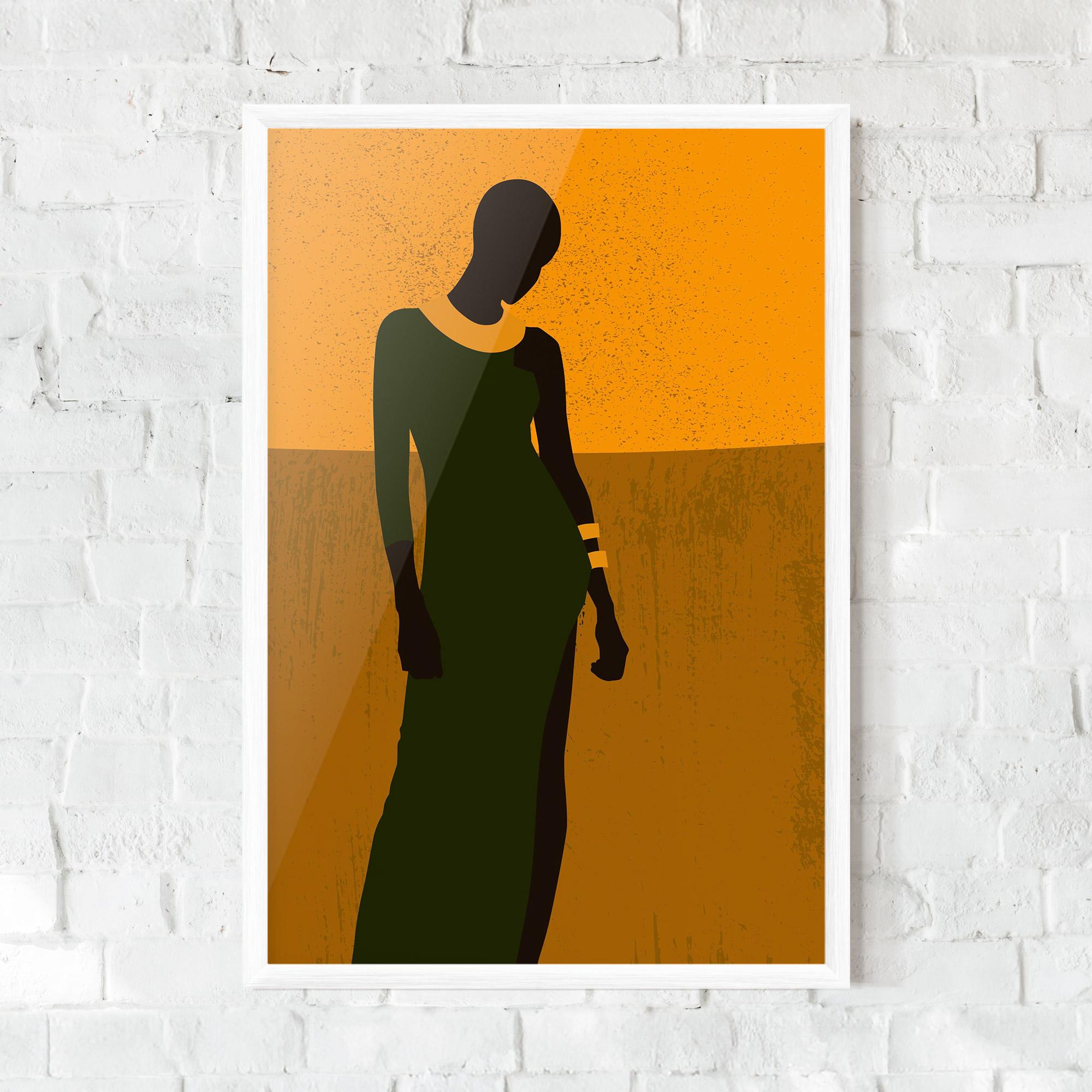 Poster Înrămat African Dress mockup 0