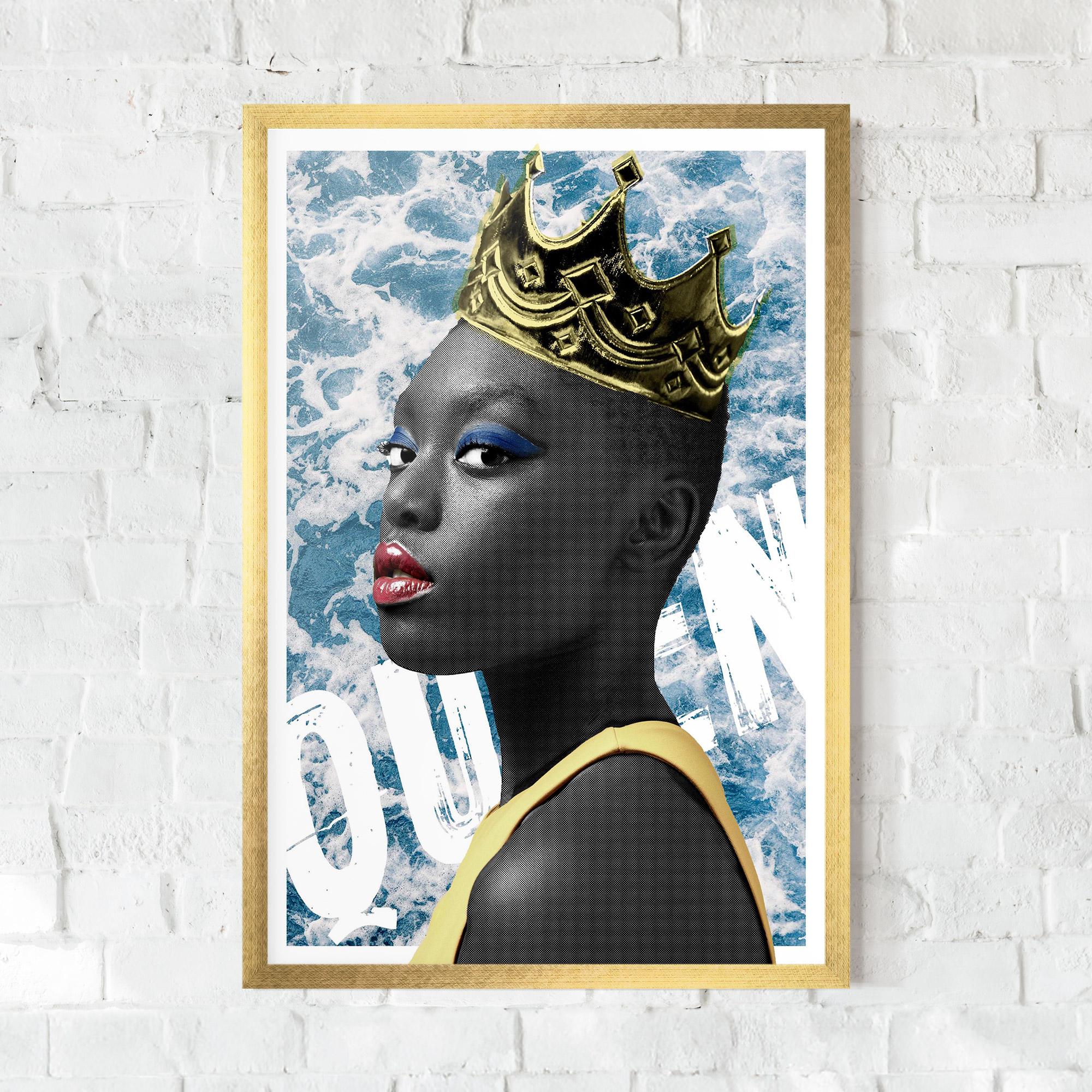 Poster Înrămat American Woman Crown mockup 0