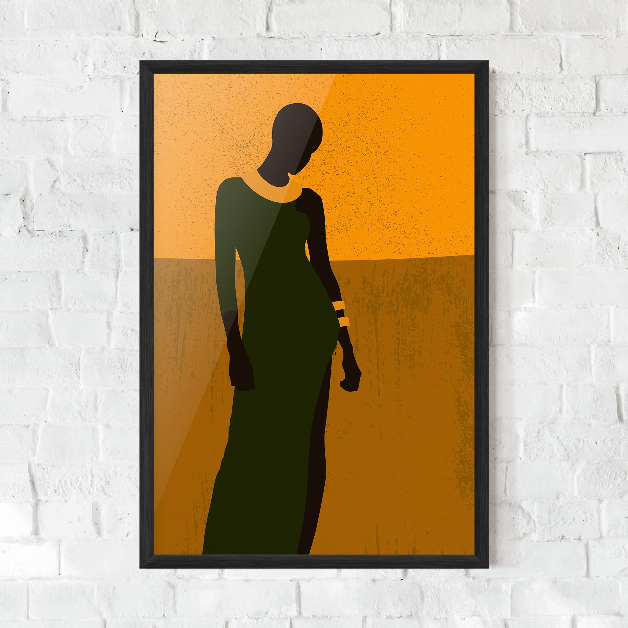 Poster Înrămat African Dress mockup 0