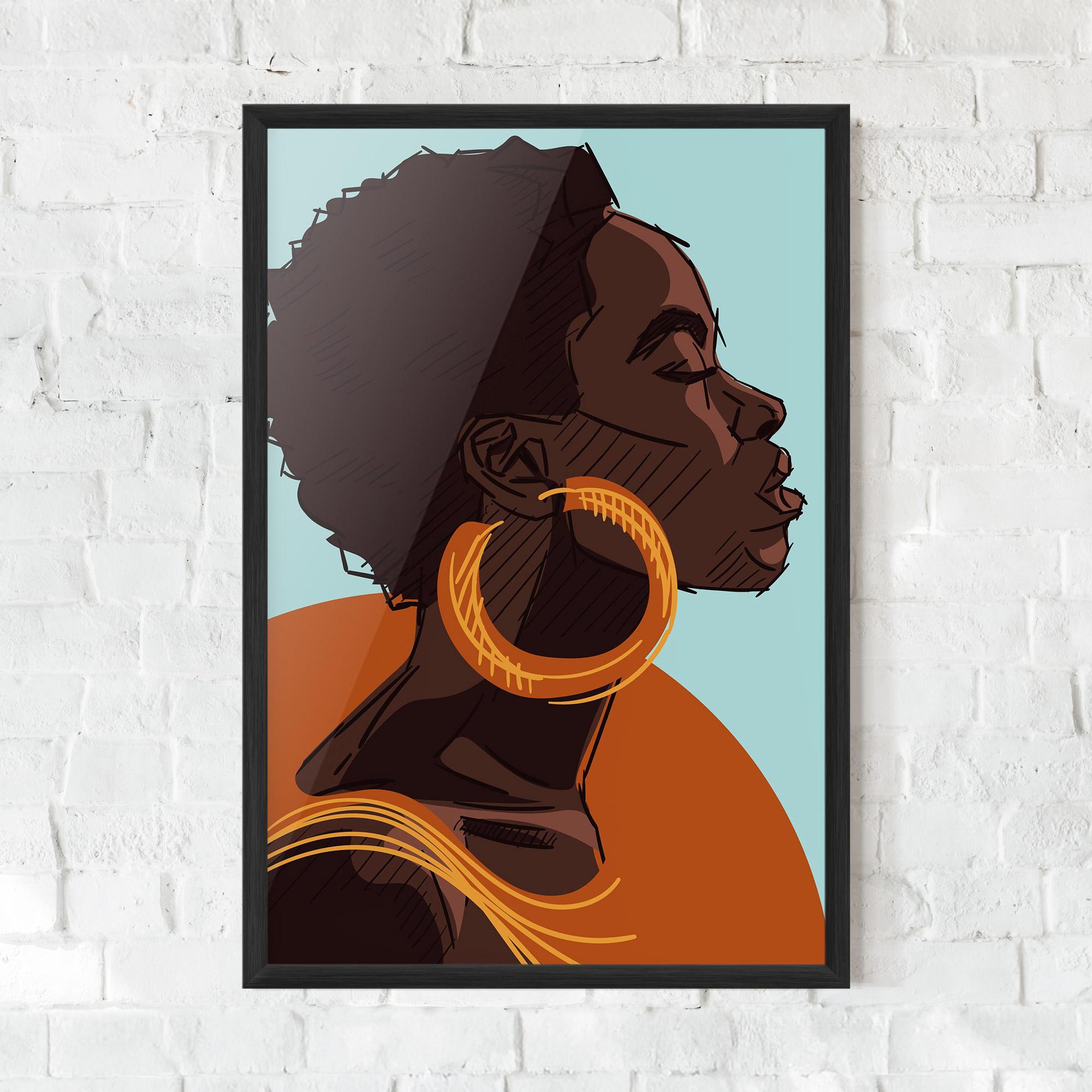 Poster Înrămat African Short Hair mockup 0