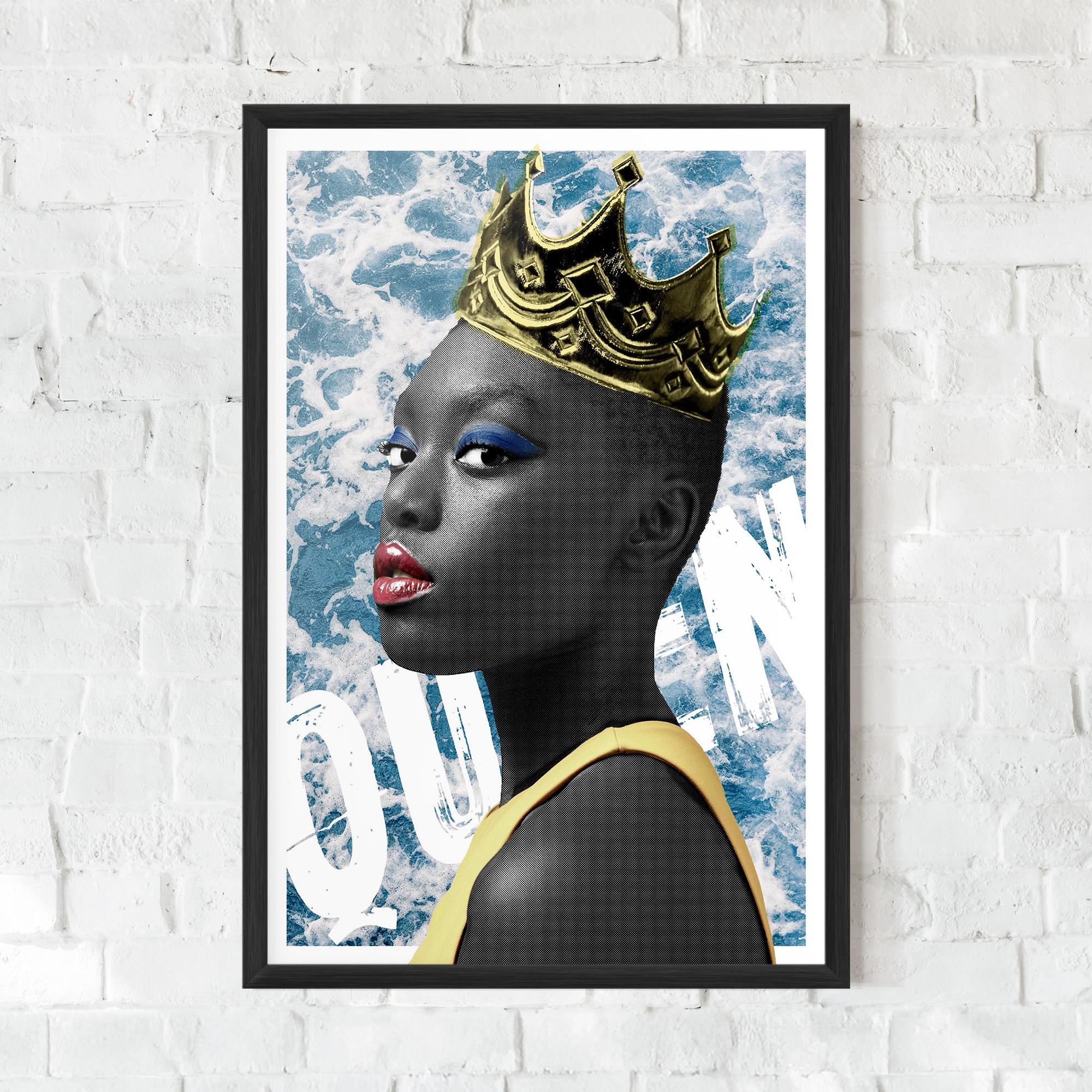 Poster Înrămat American Woman Crown mockup 0