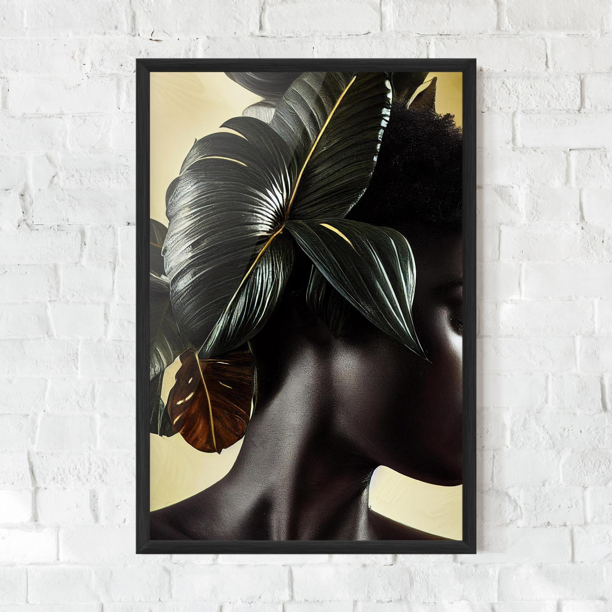 Poster Înrămat Leaf Woman mockup 0