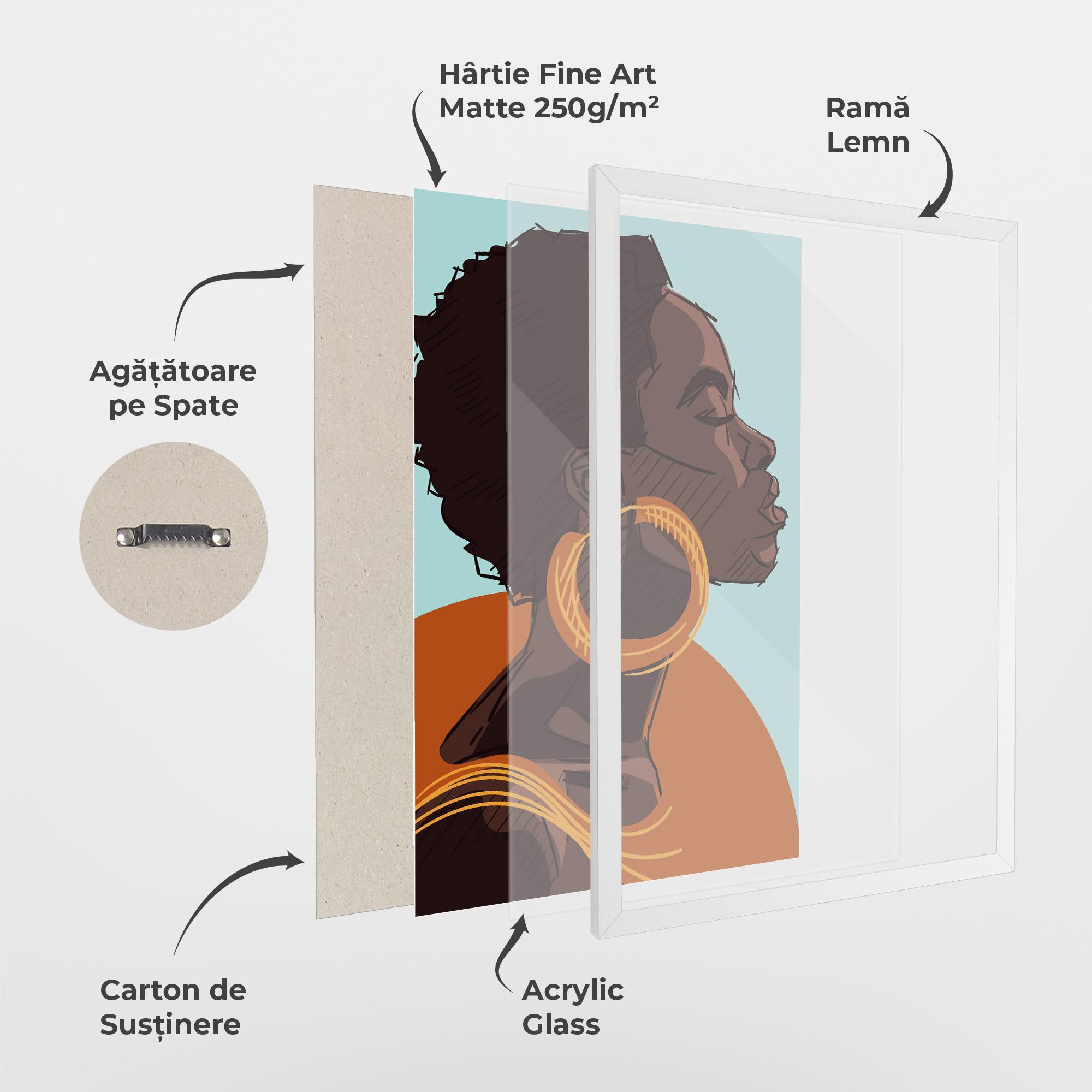 Poster Înrămat African Short Hair mockup 1