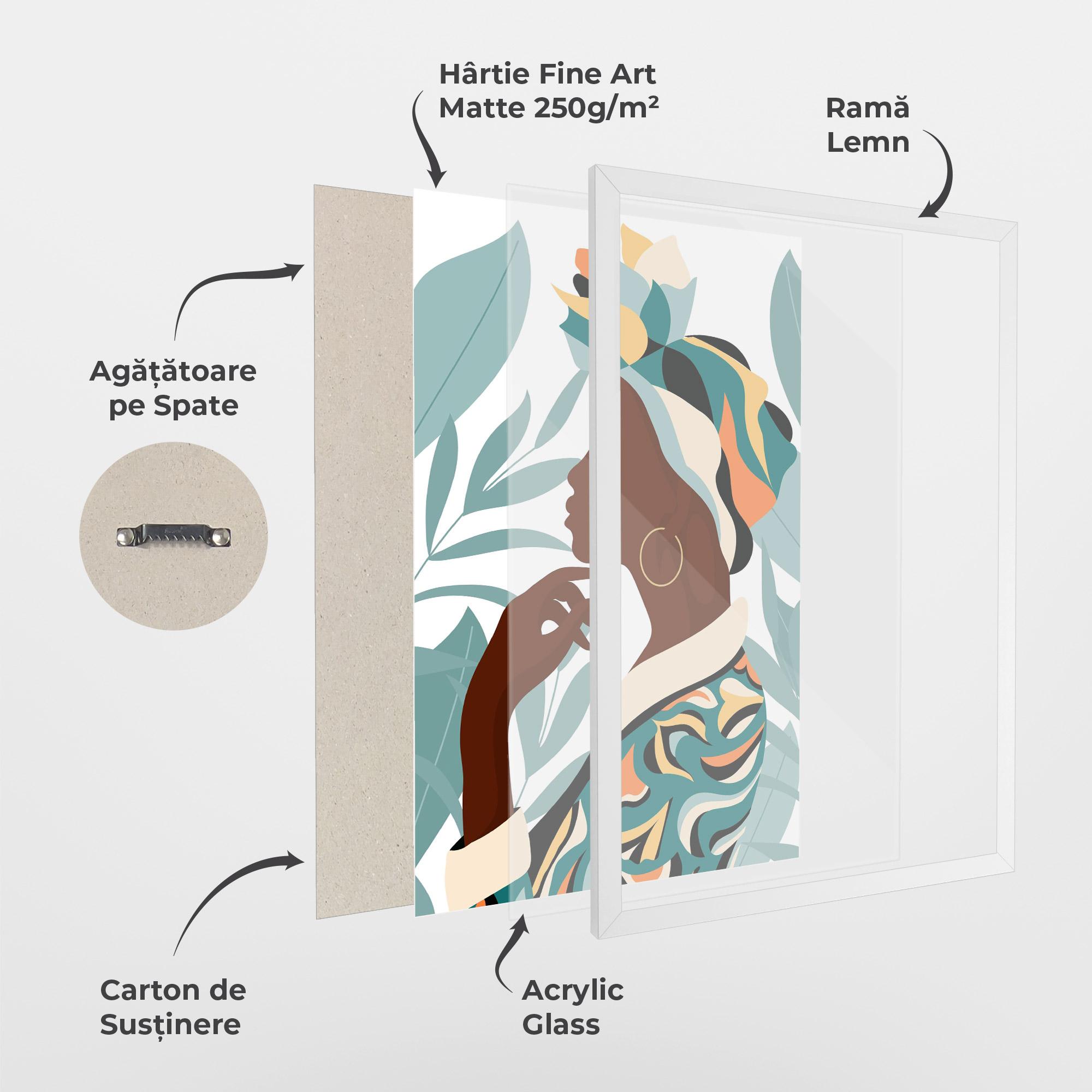 Poster Înrămat Gold African Earring mockup 1