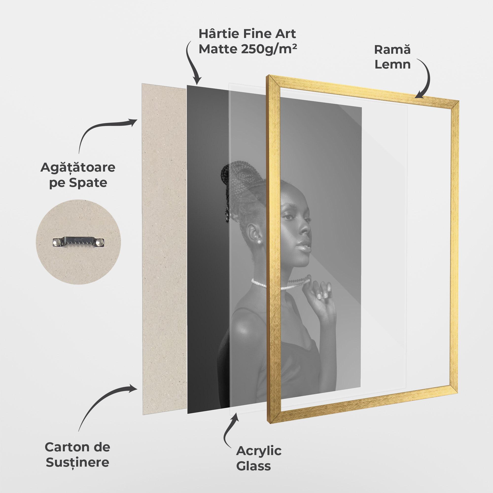 Poster Înrămat Hollywood Glamour Style mockup 1