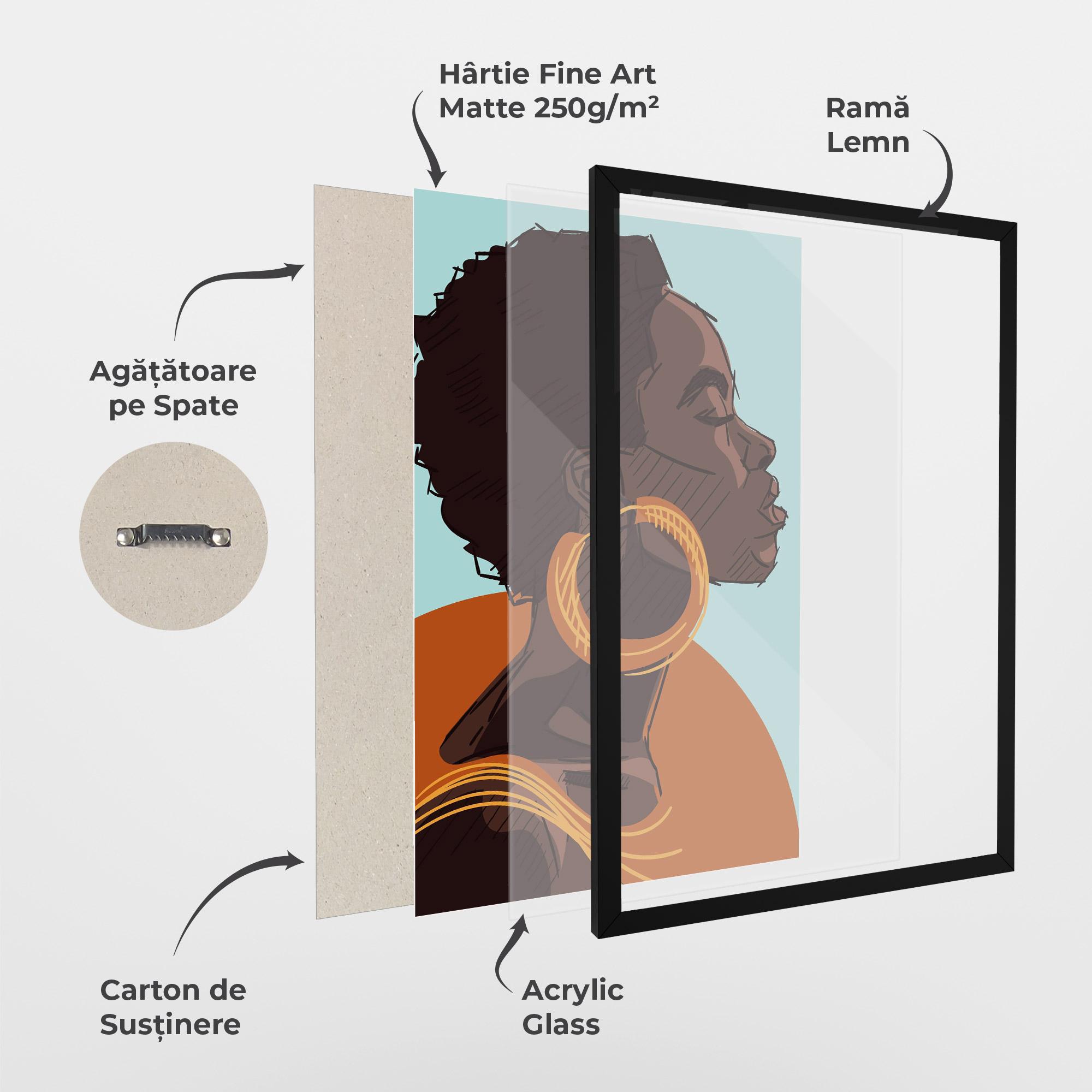 Poster Înrămat African Short Hair mockup 1