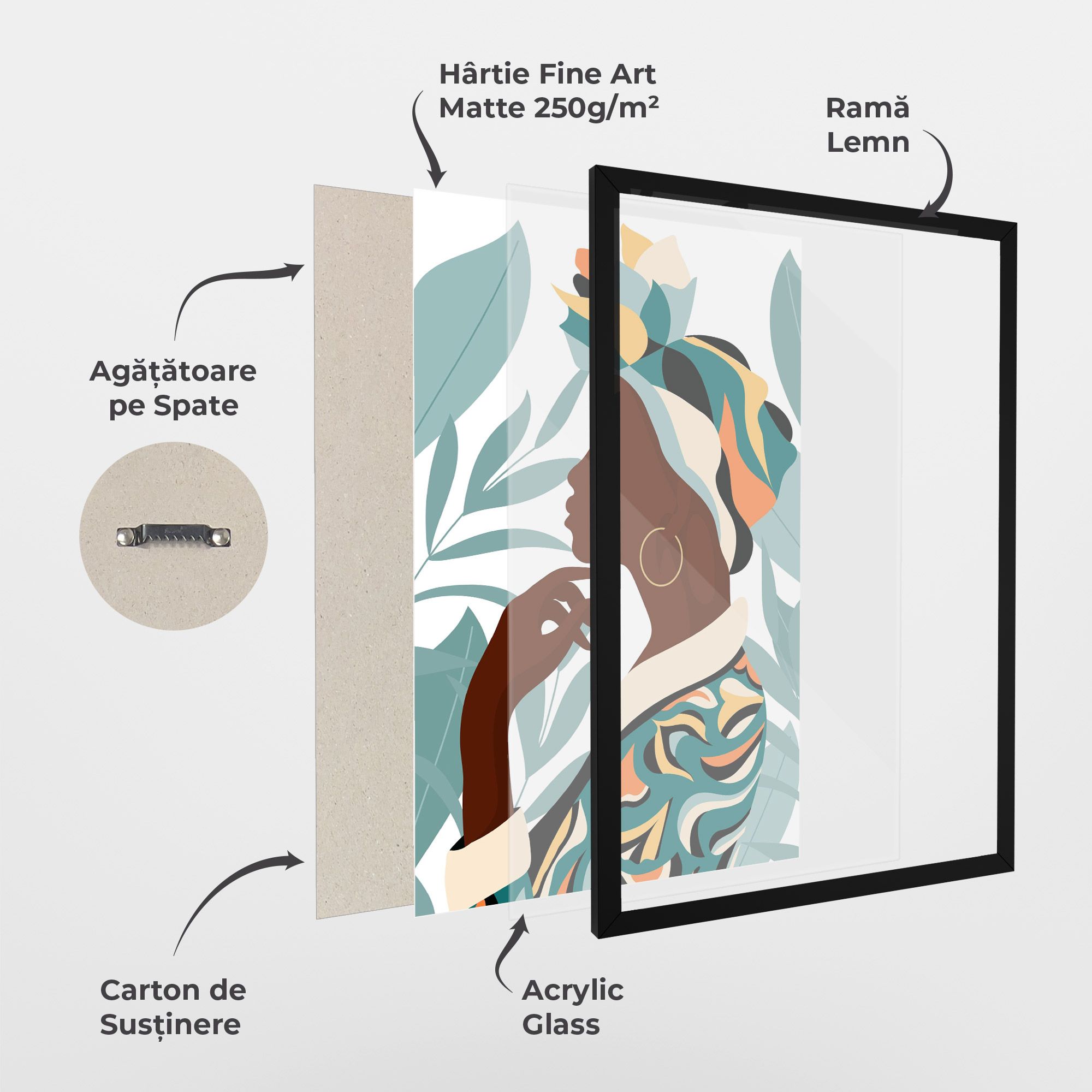 Gold African Earring mockup 1