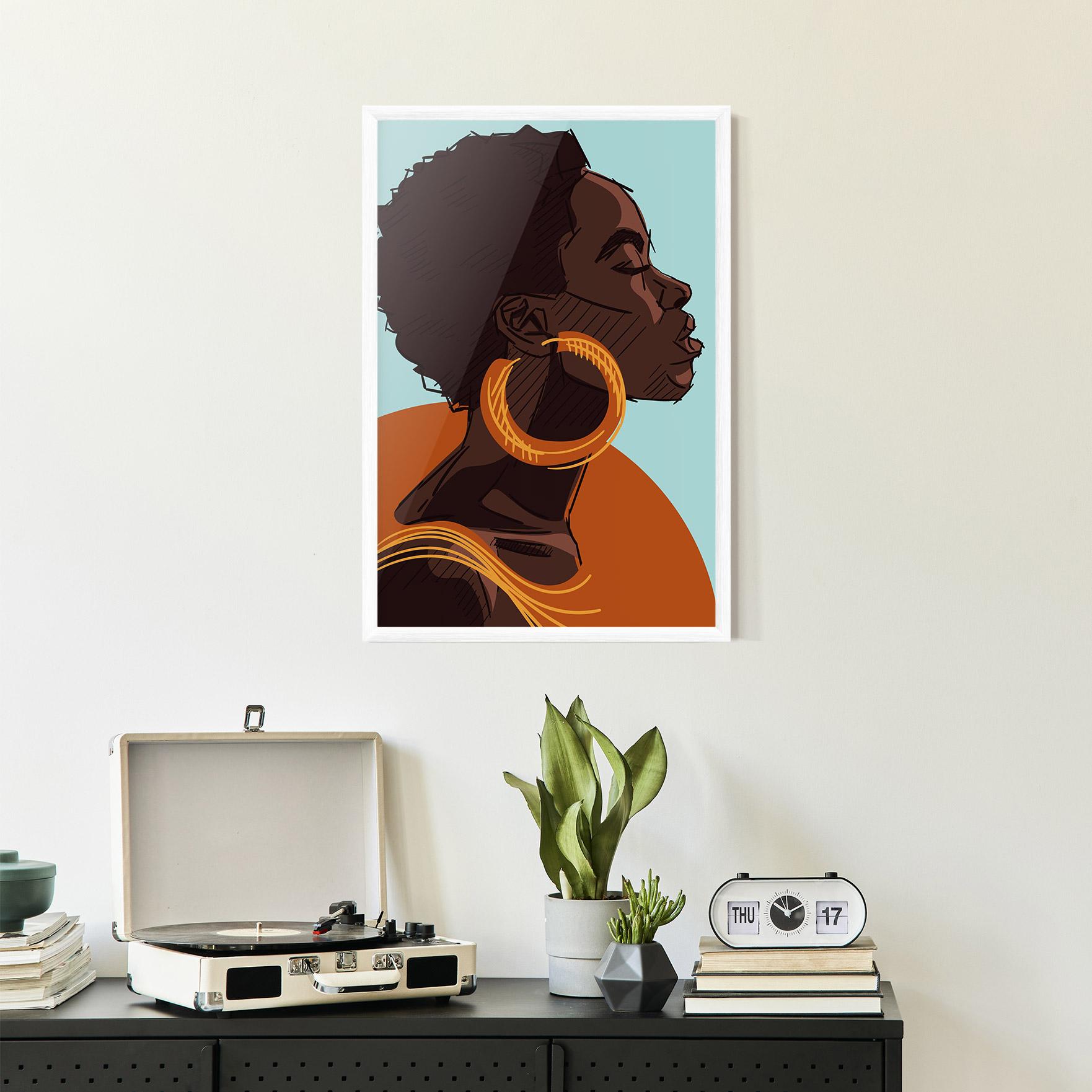 Poster Înrămat African Short Hair mockup 2